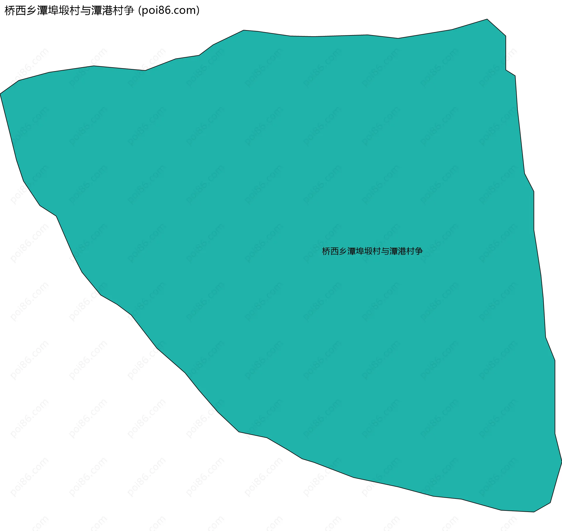桥西乡潭埠塅村与潭港村争边界地图