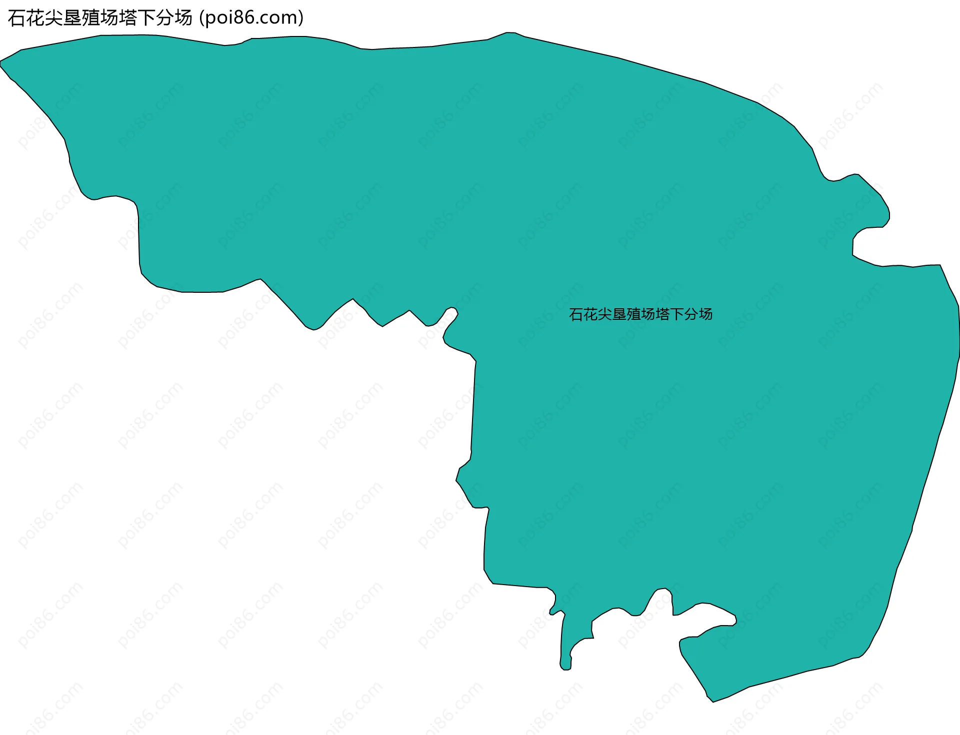 石花尖垦殖场塔下分场边界地图