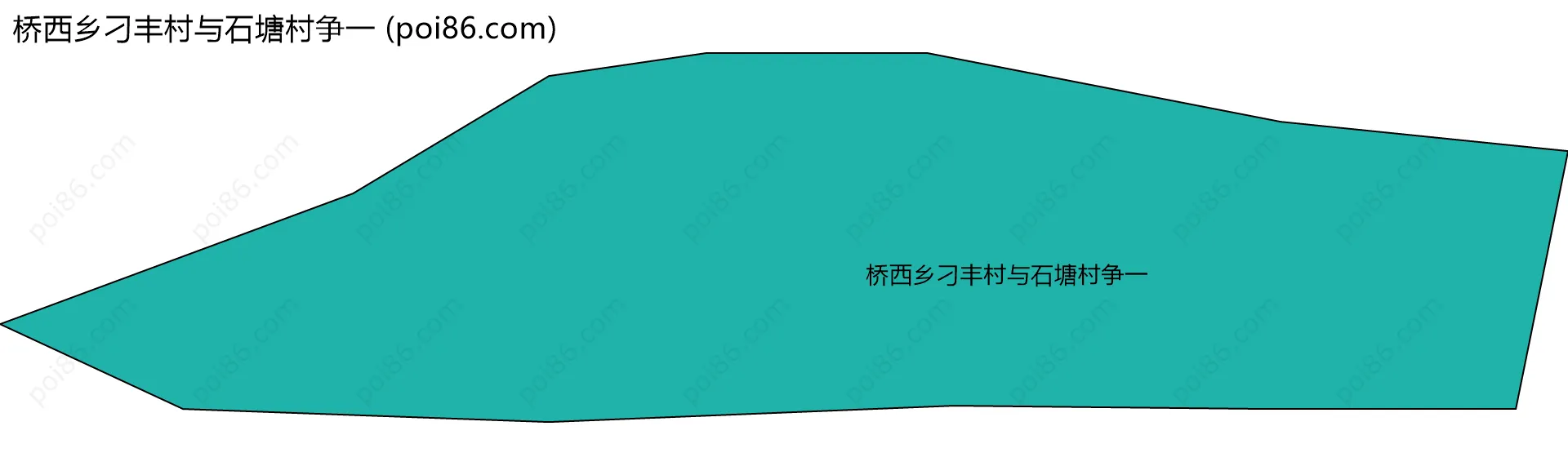 桥西乡刁丰村与石塘村争一边界地图