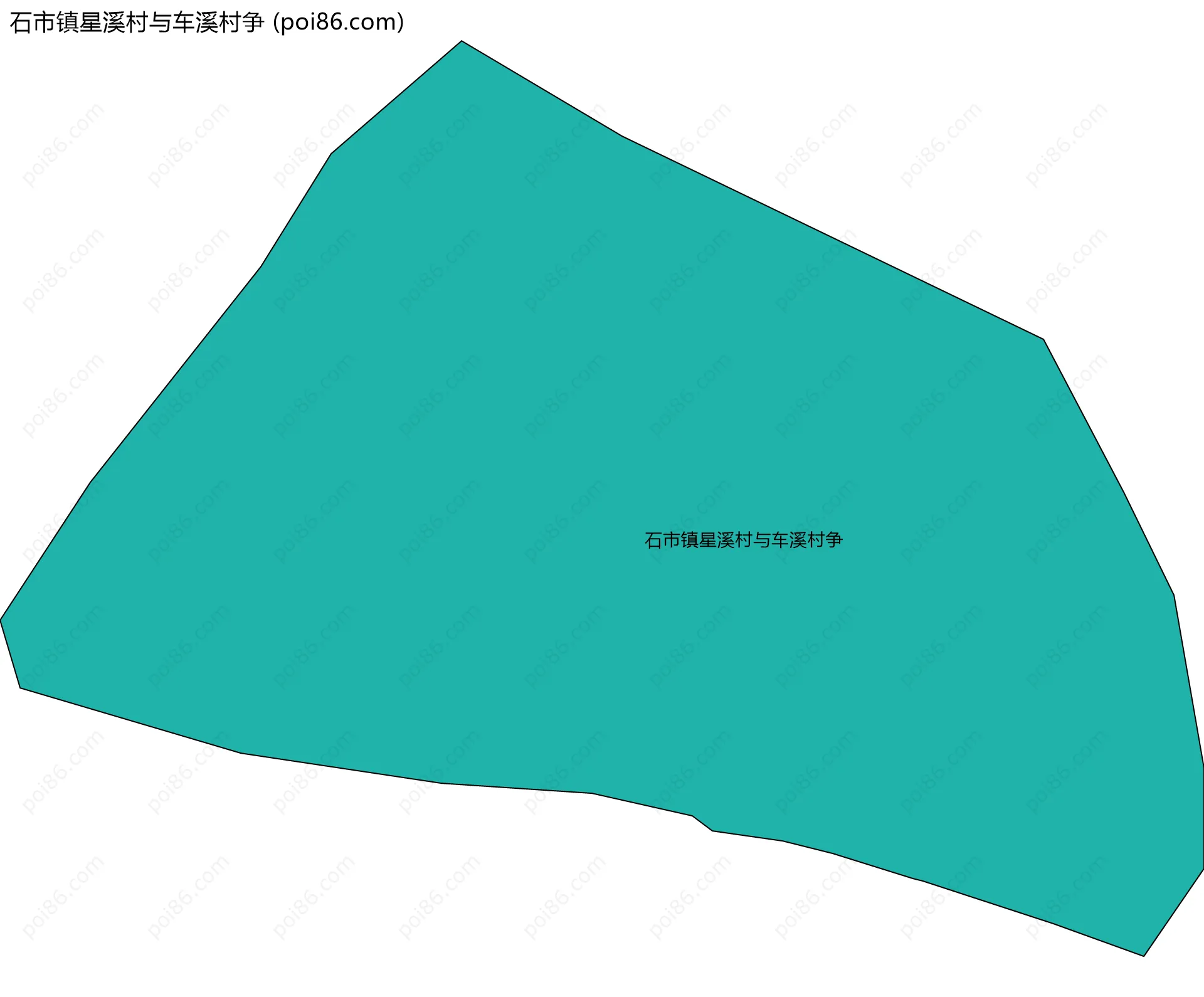 石市镇星溪村与车溪村争边界地图