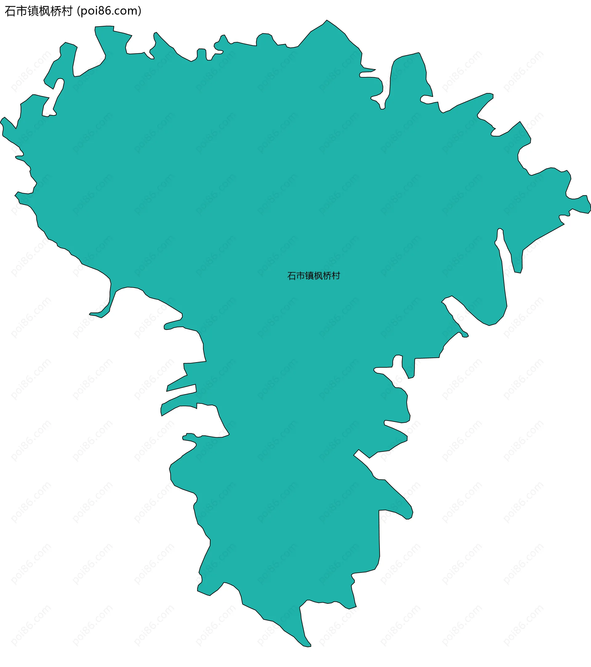 石市镇枫桥村边界地图
