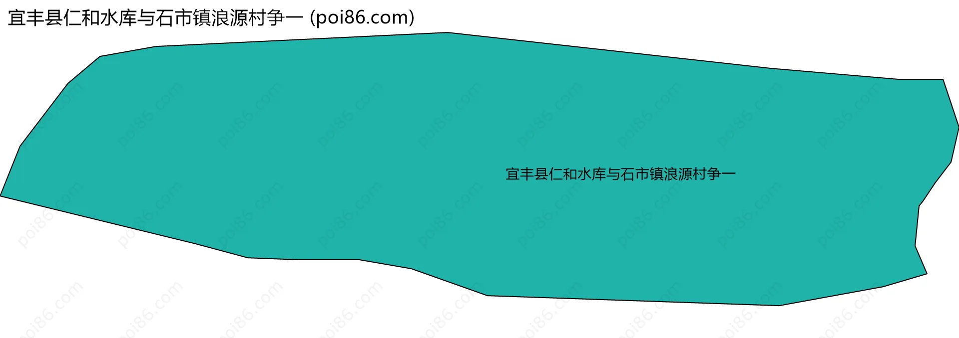 宜丰县仁和水库与石市镇浪源村争一边界地图