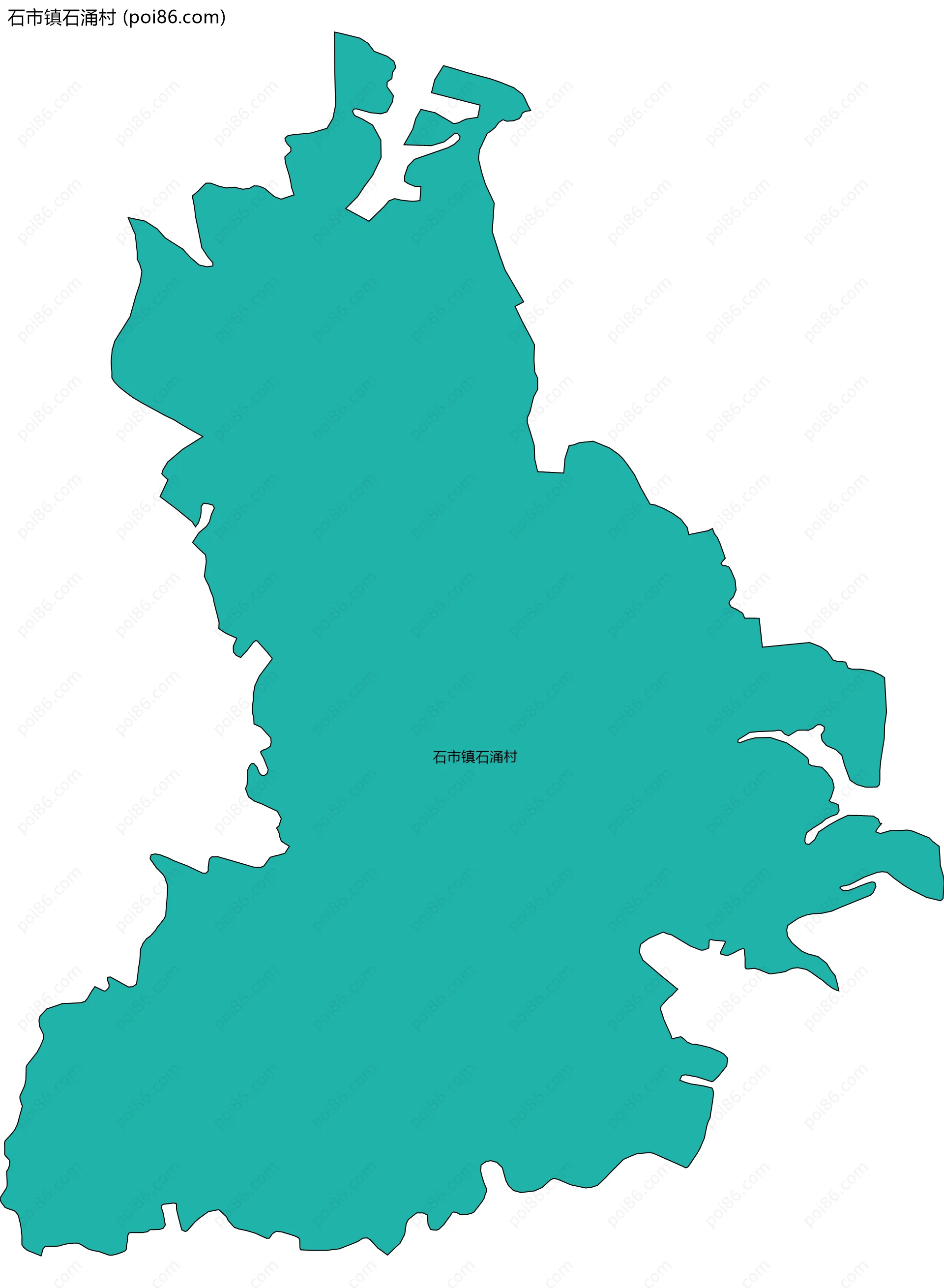 石市镇石涌村边界地图