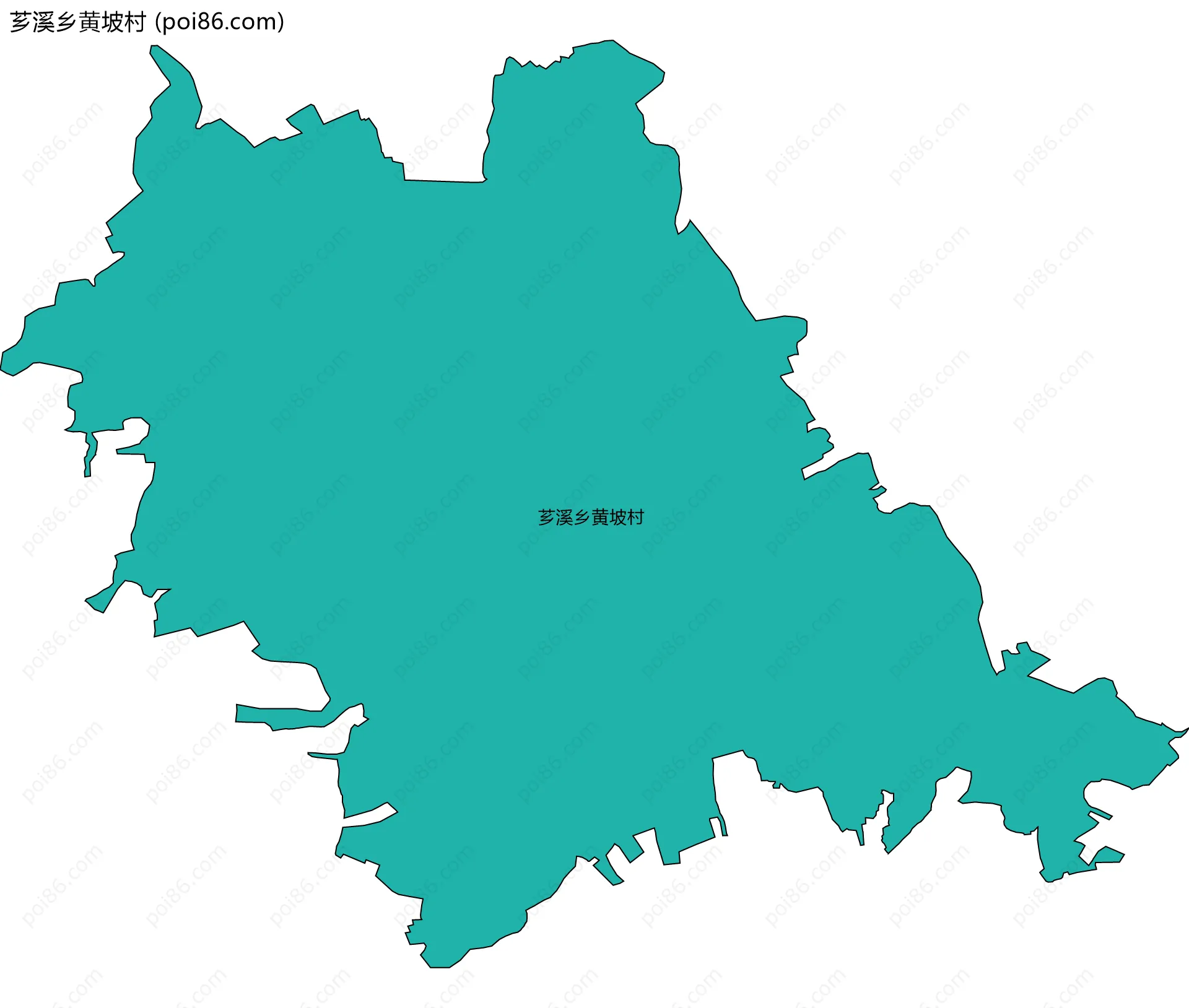 芗溪乡黄坡村边界地图