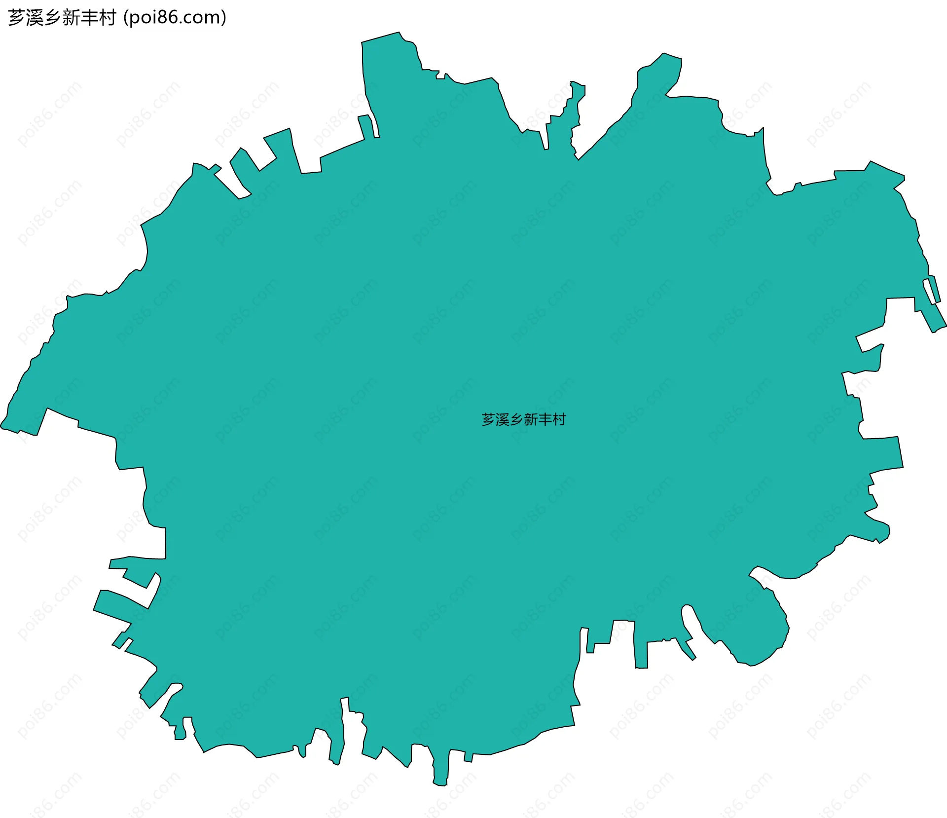 芗溪乡新丰村边界地图