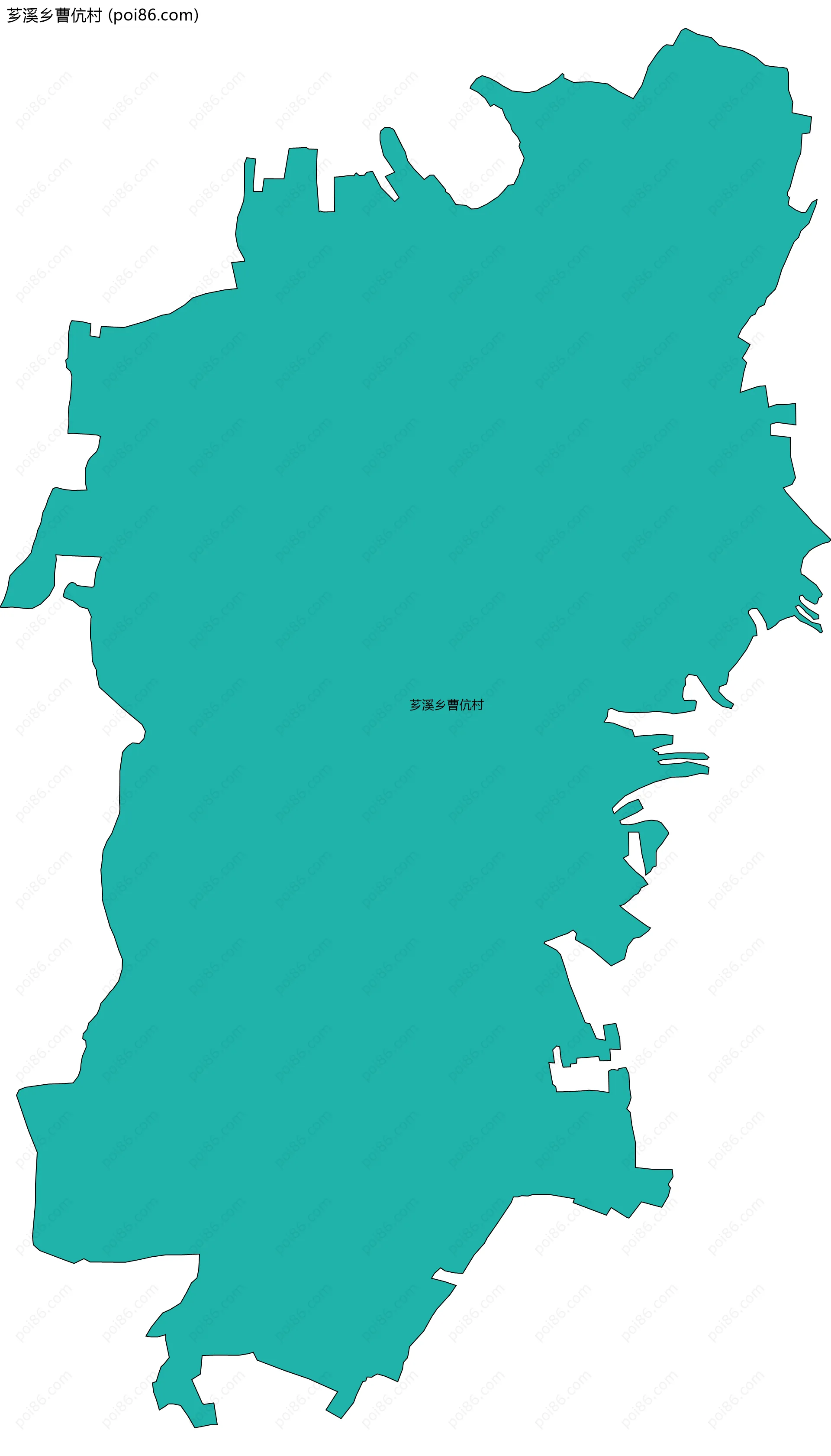 芗溪乡曹伉村边界地图