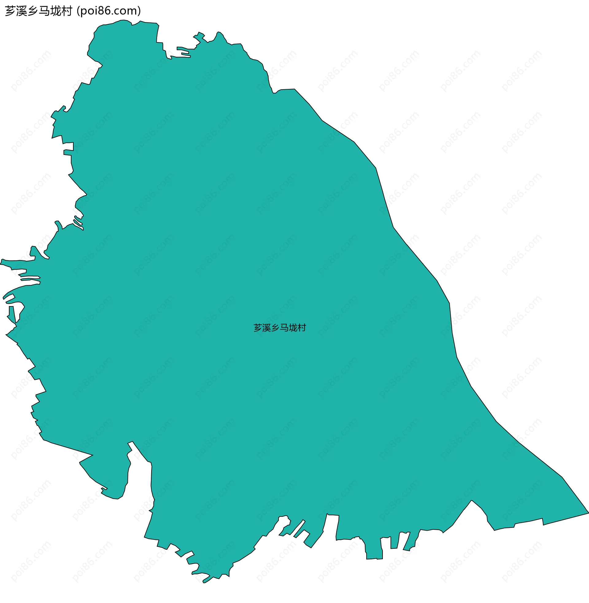 芗溪乡马垅村边界地图