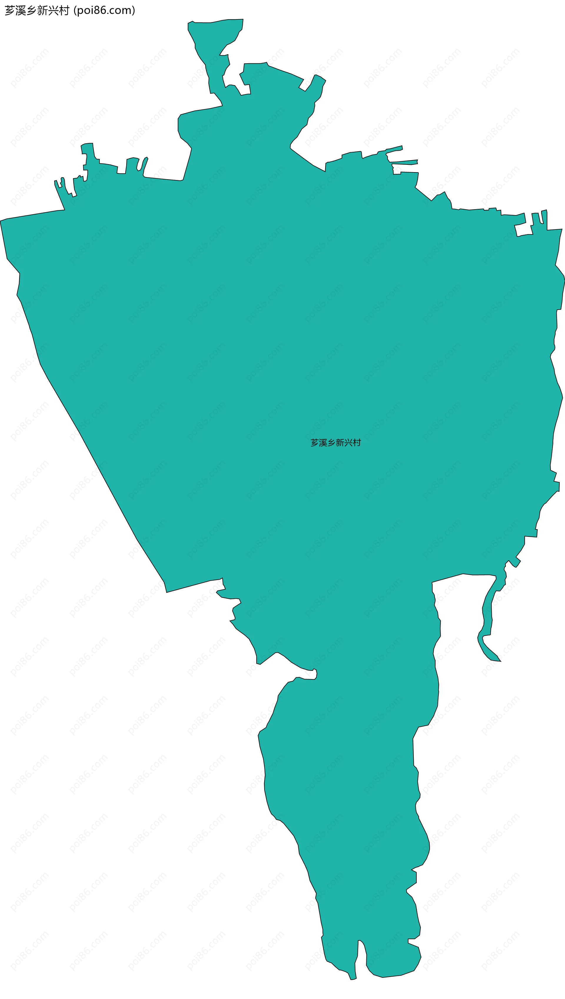 芗溪乡新兴村边界地图