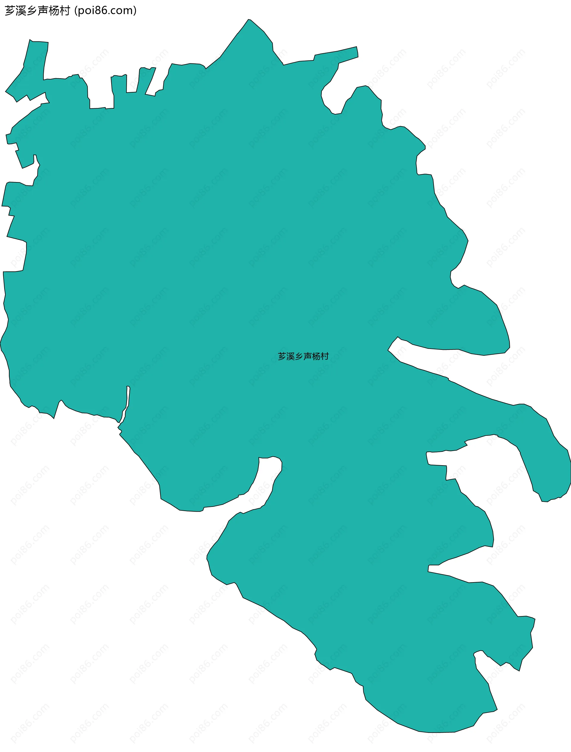 芗溪乡声杨村边界地图