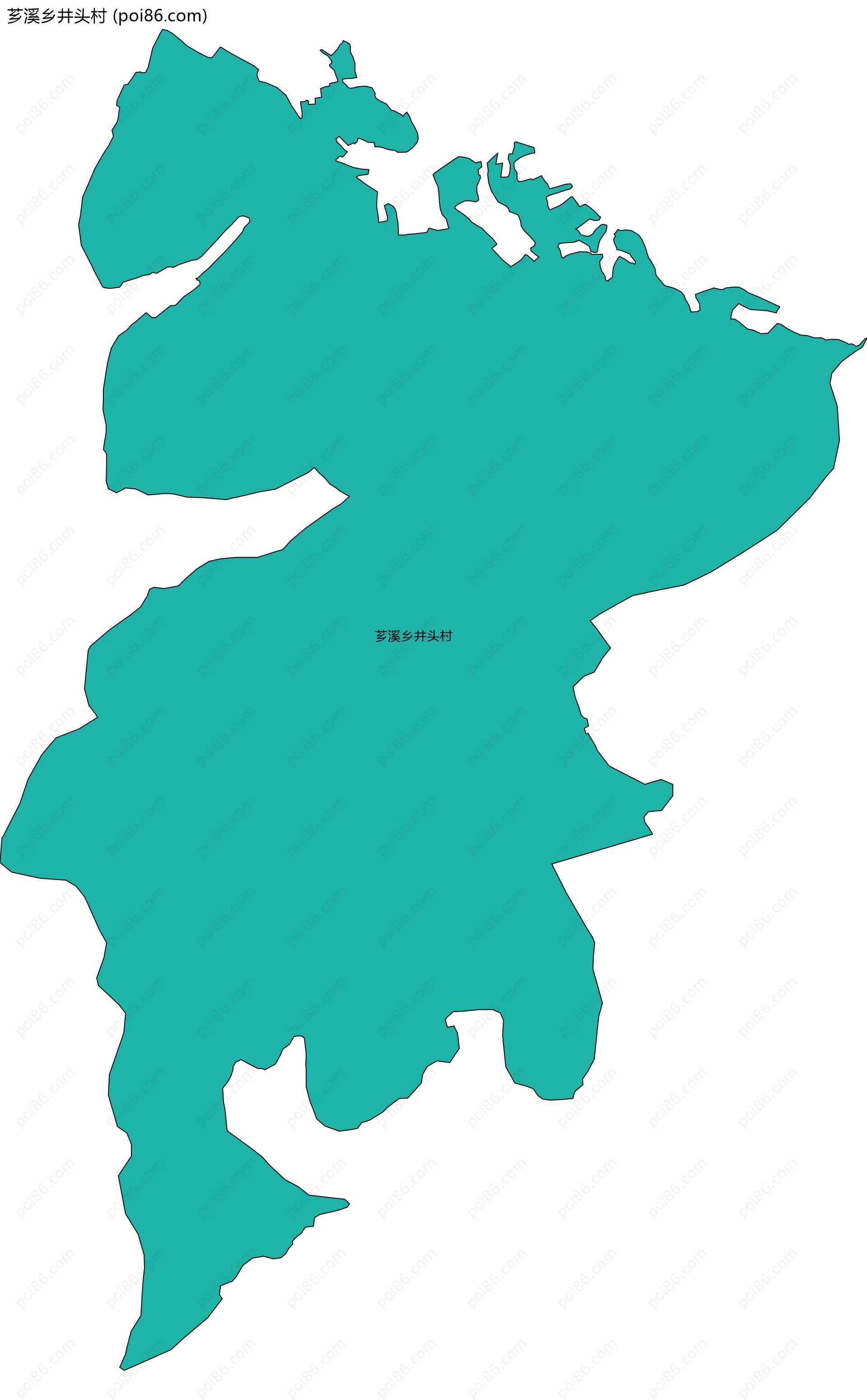 芗溪乡井头村边界地图