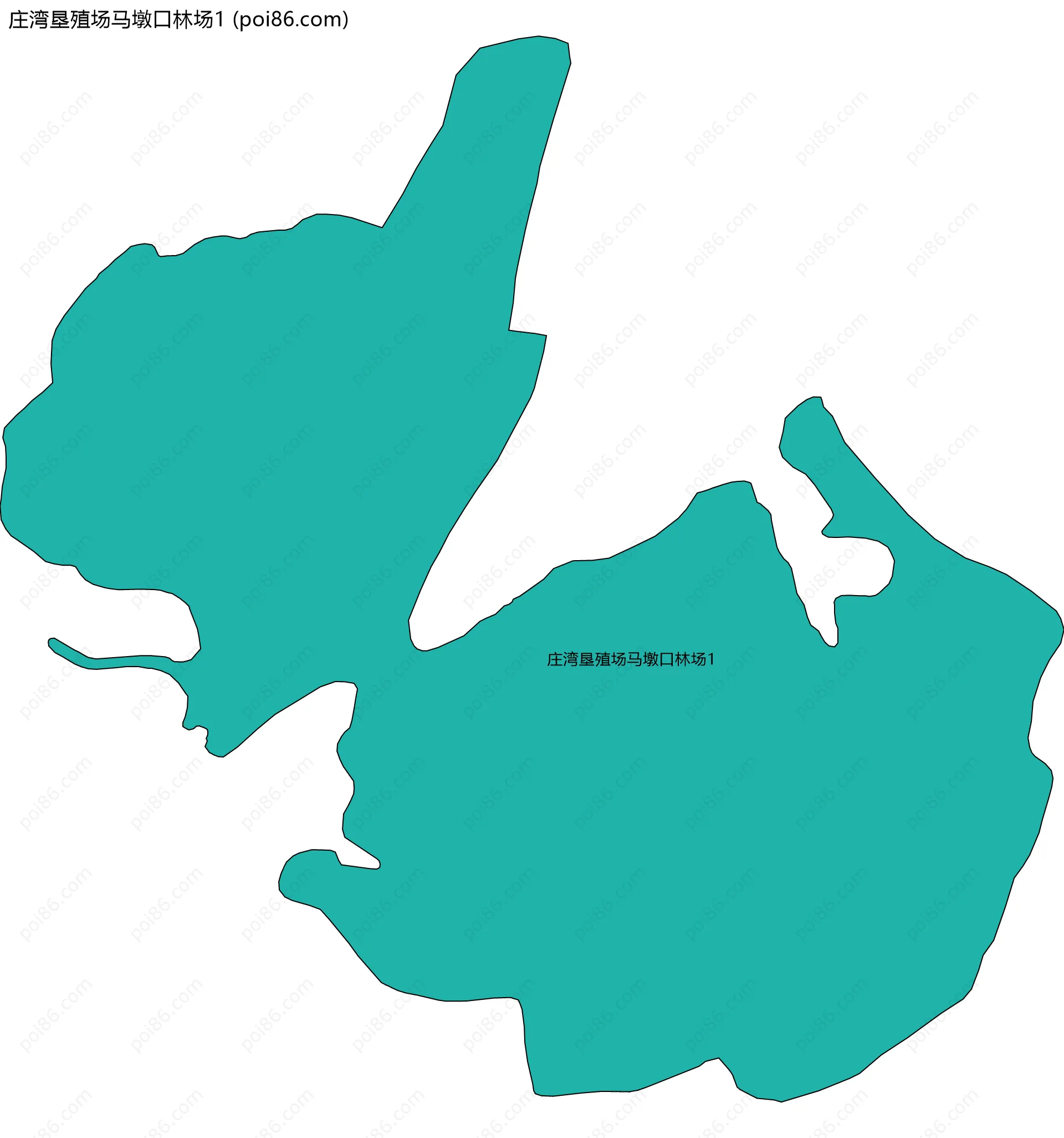 庄湾垦殖场马墩口林场1边界地图