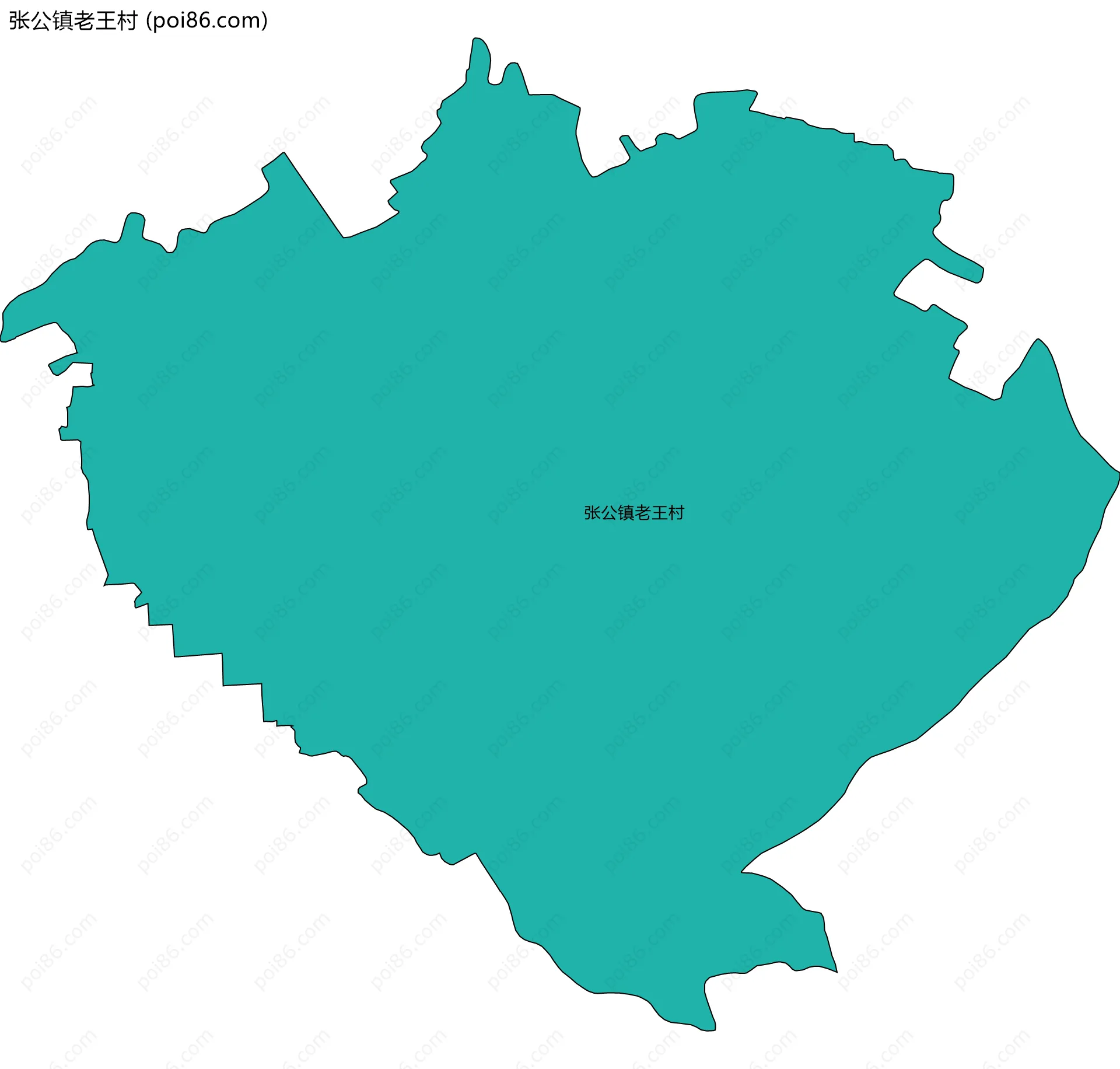 张公镇老王村边界地图