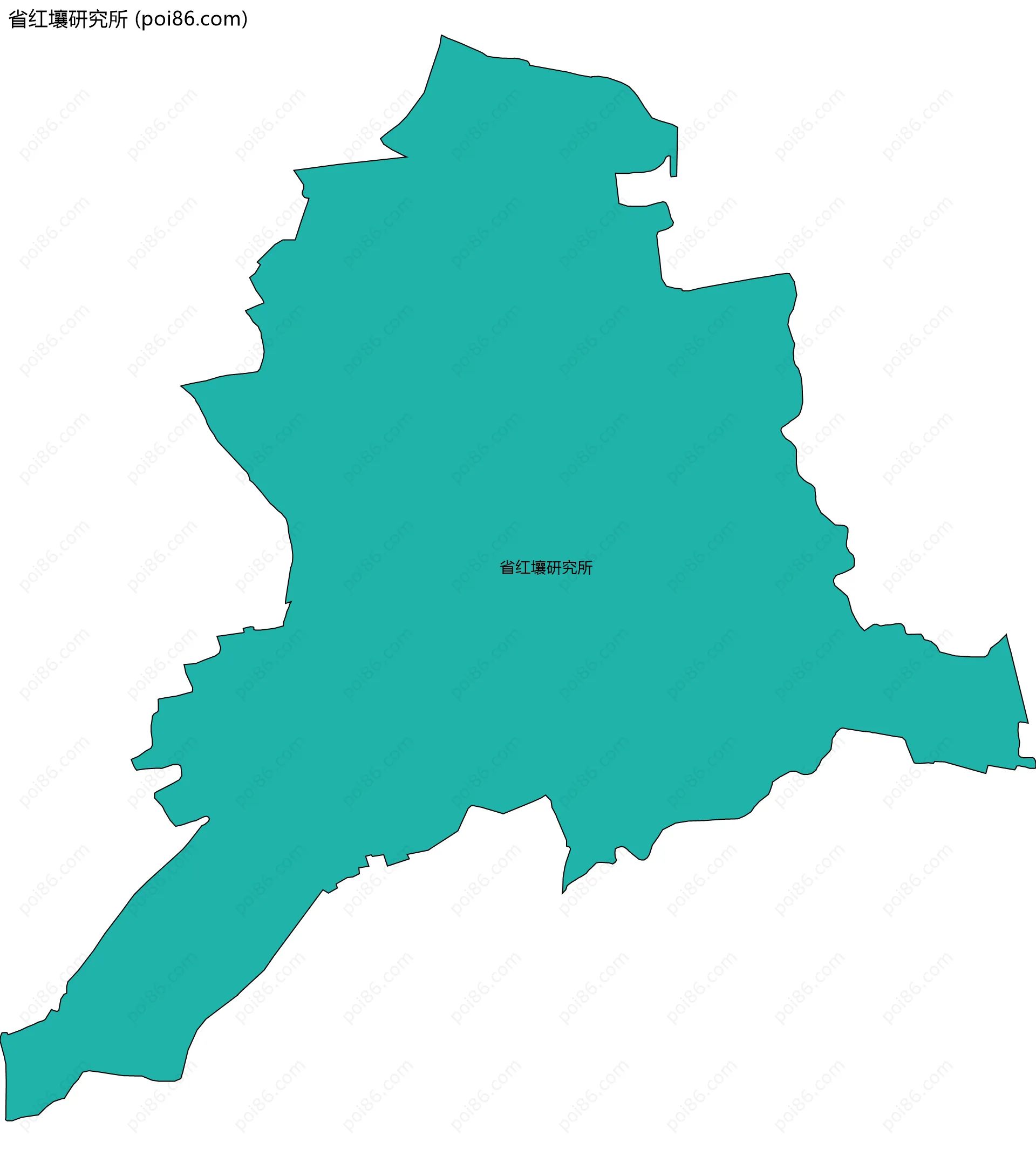 省红壤研究所边界地图