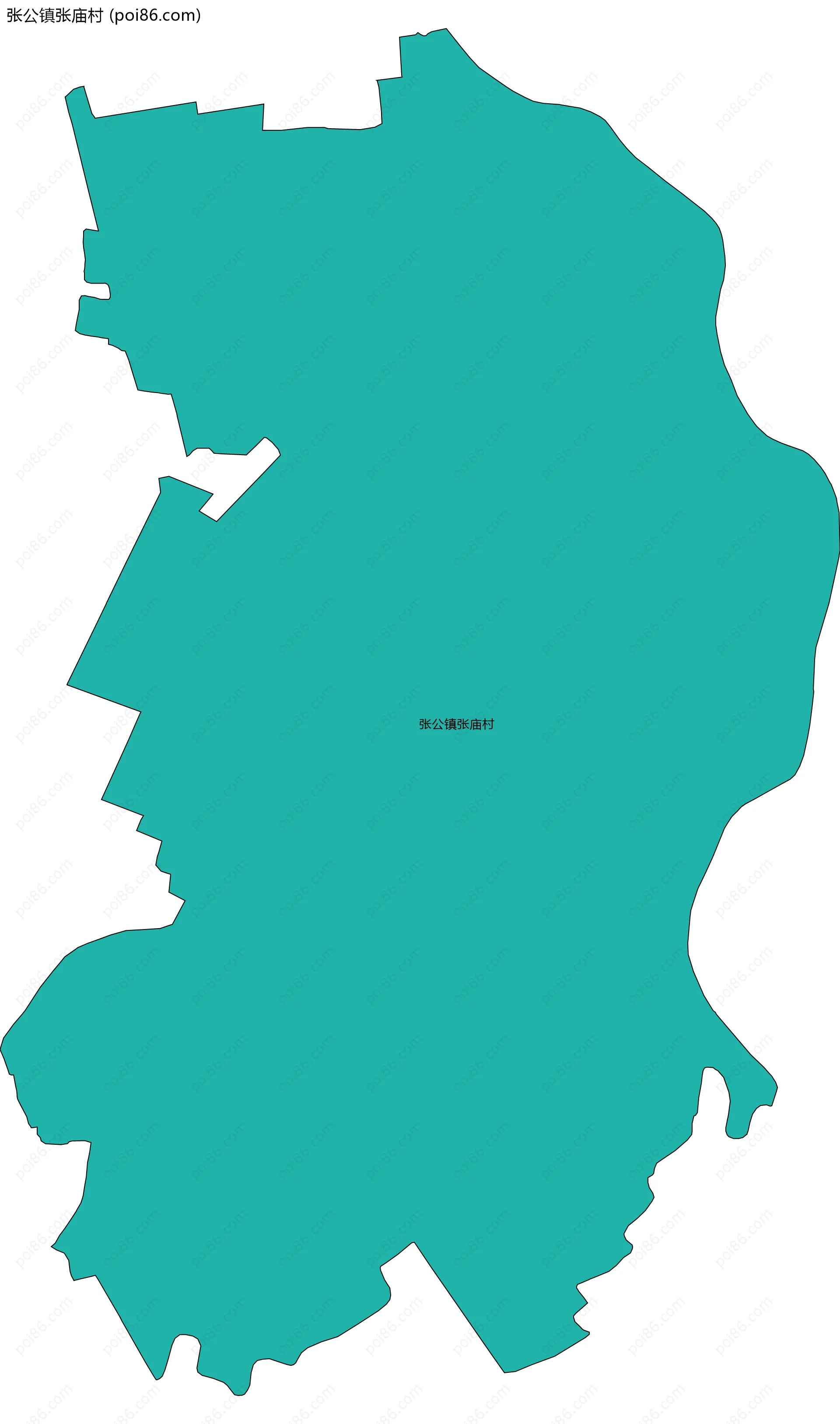 张公镇张庙村边界地图