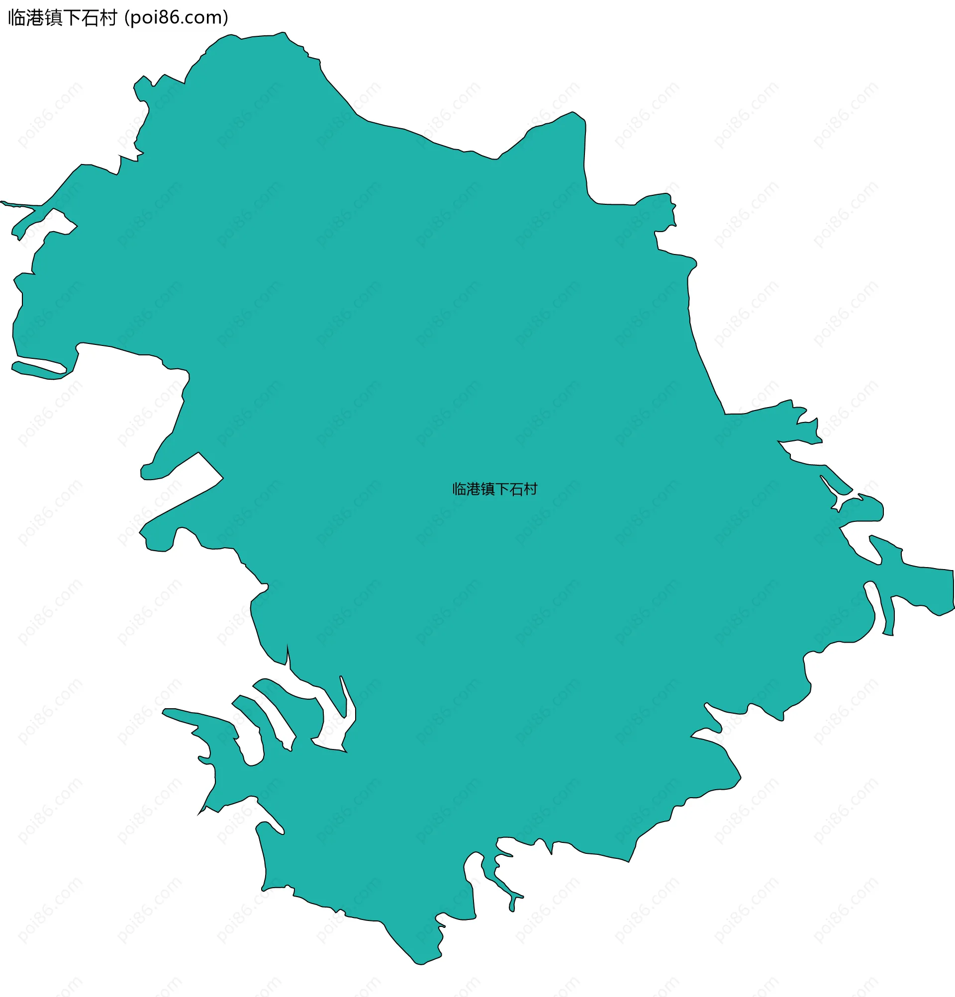 临港镇下石村边界地图