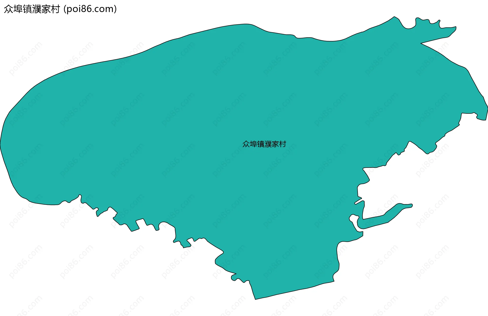 众埠镇濮家村边界地图