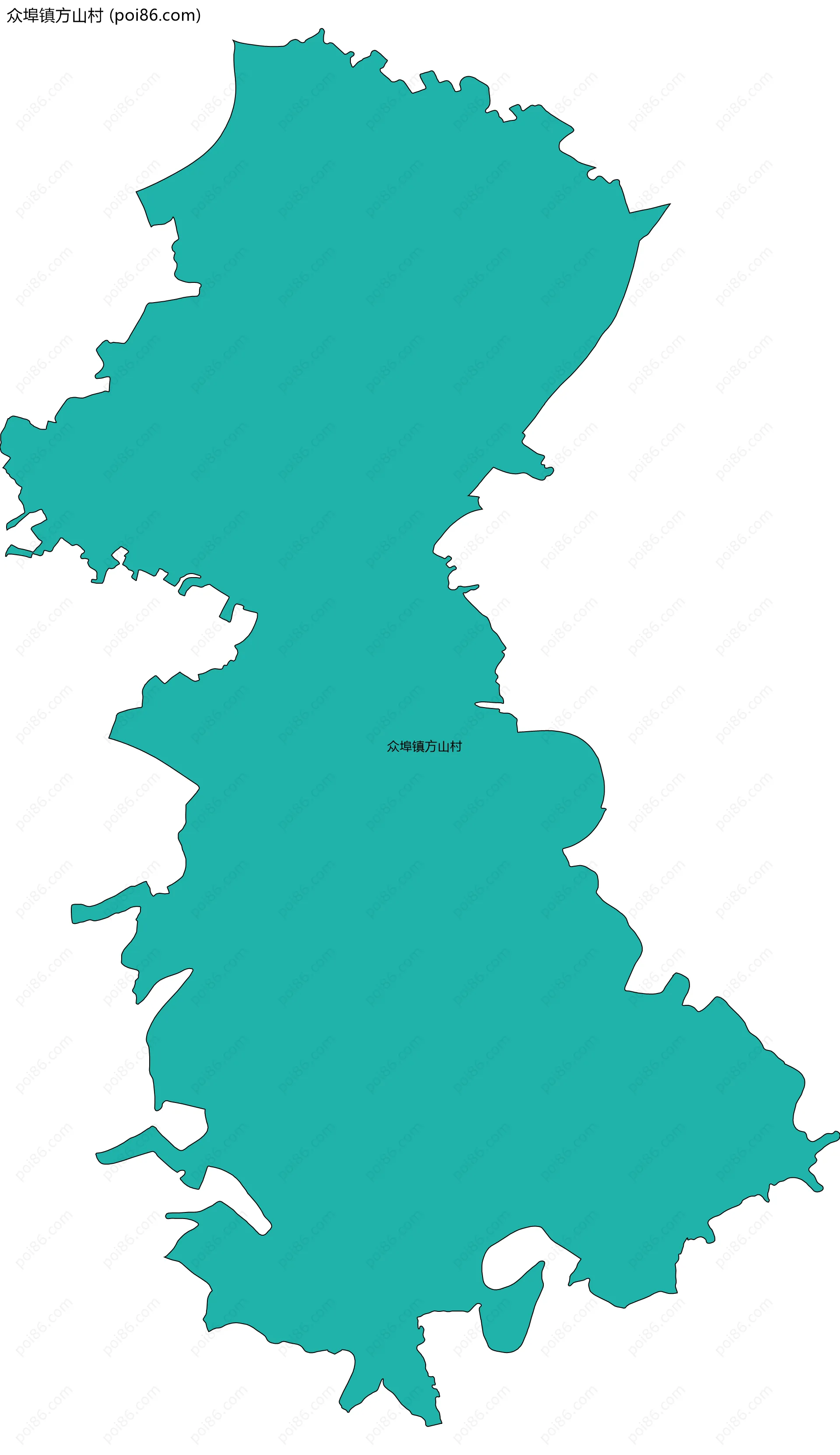 众埠镇方山村边界地图