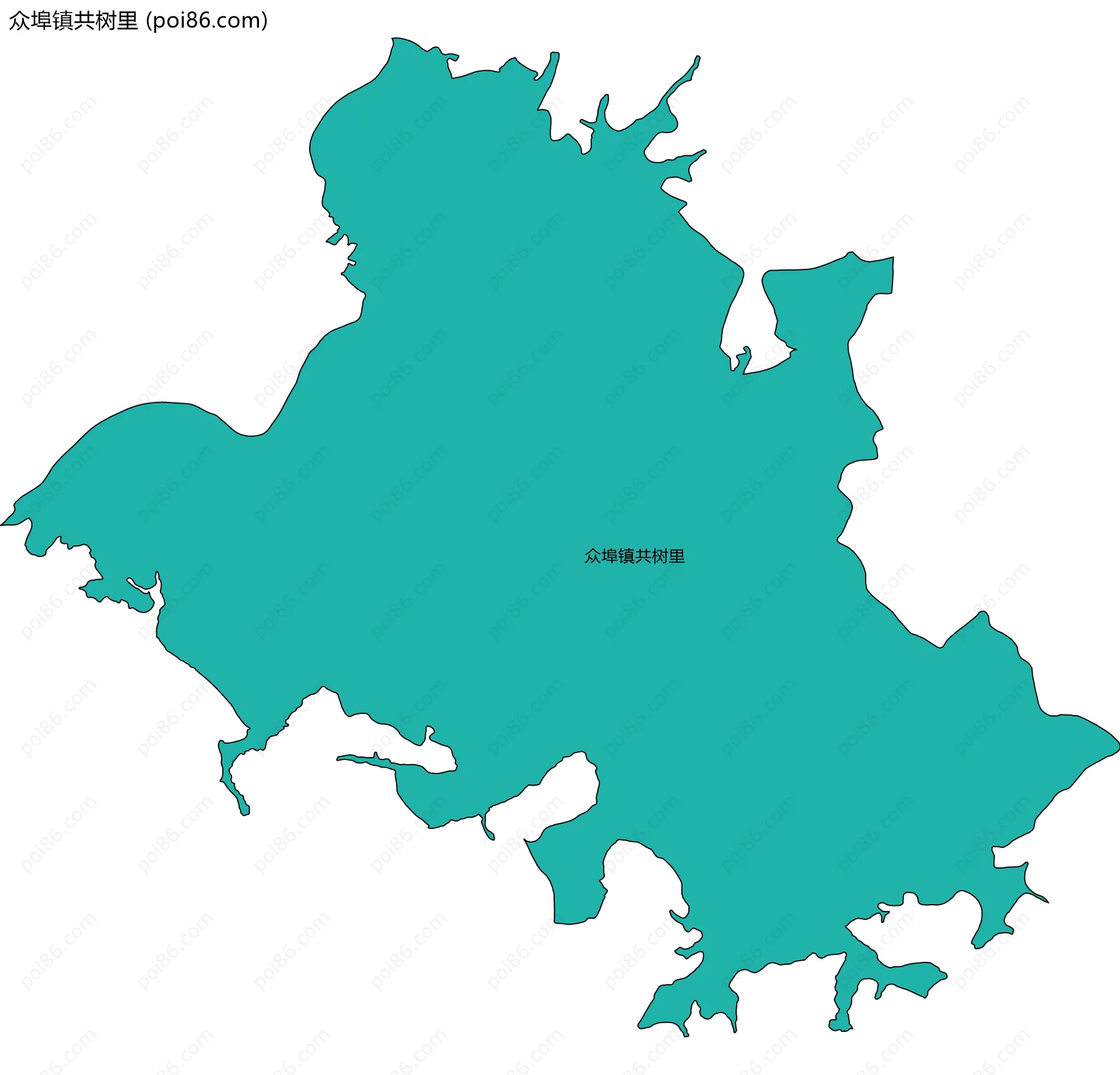 众埠镇共树里边界地图