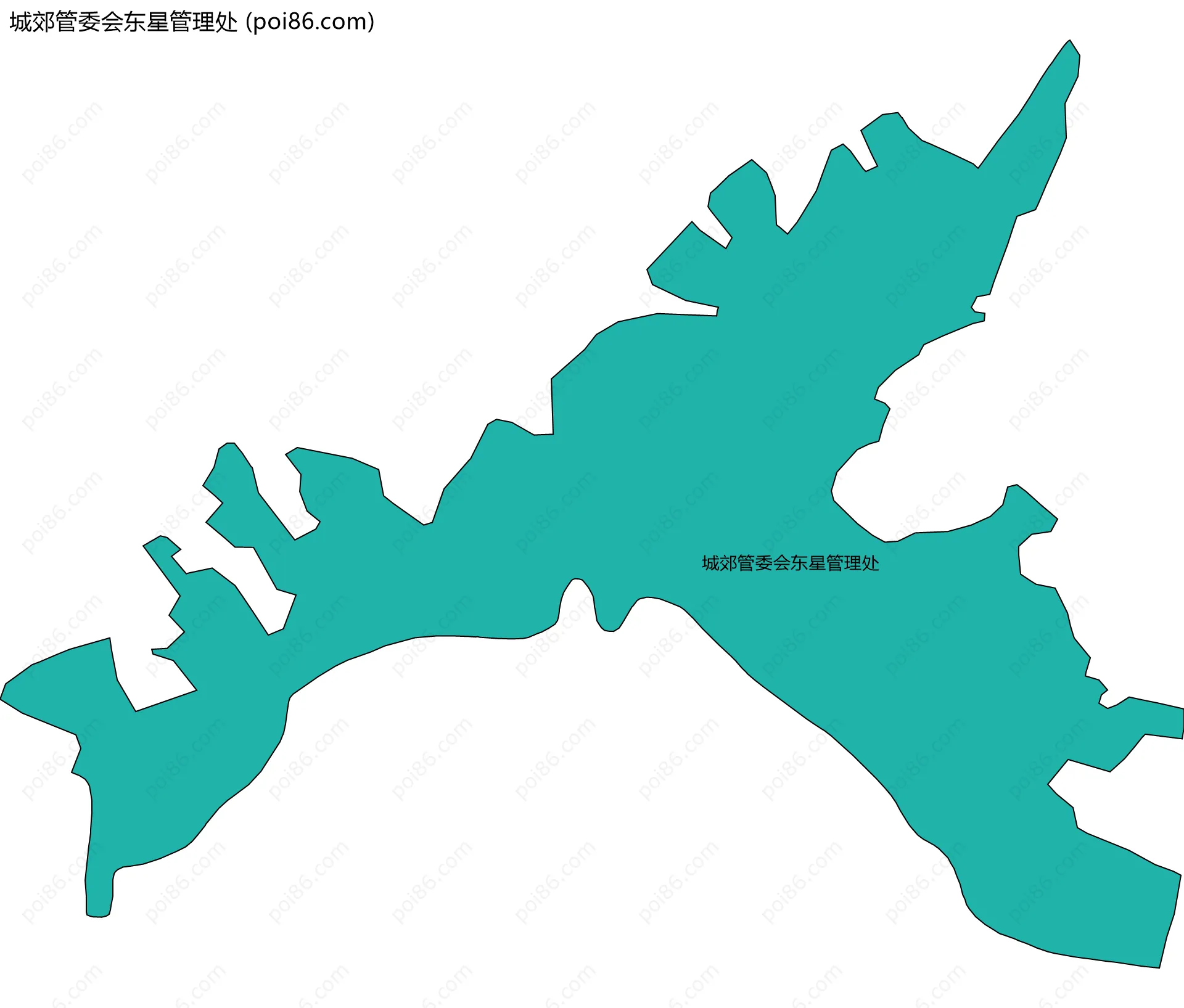 城郊管委会东星管理处边界地图