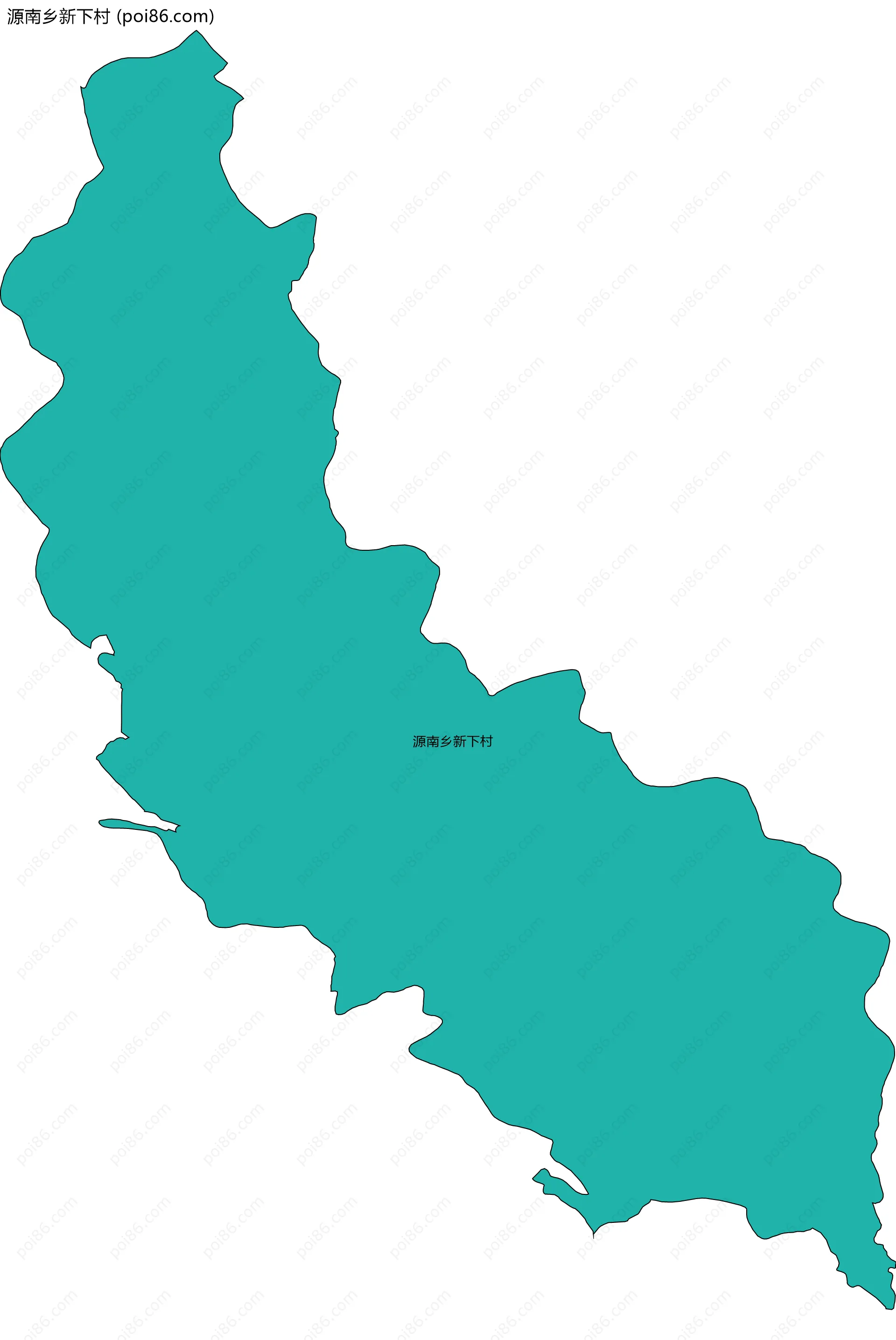 源南乡新下村边界地图