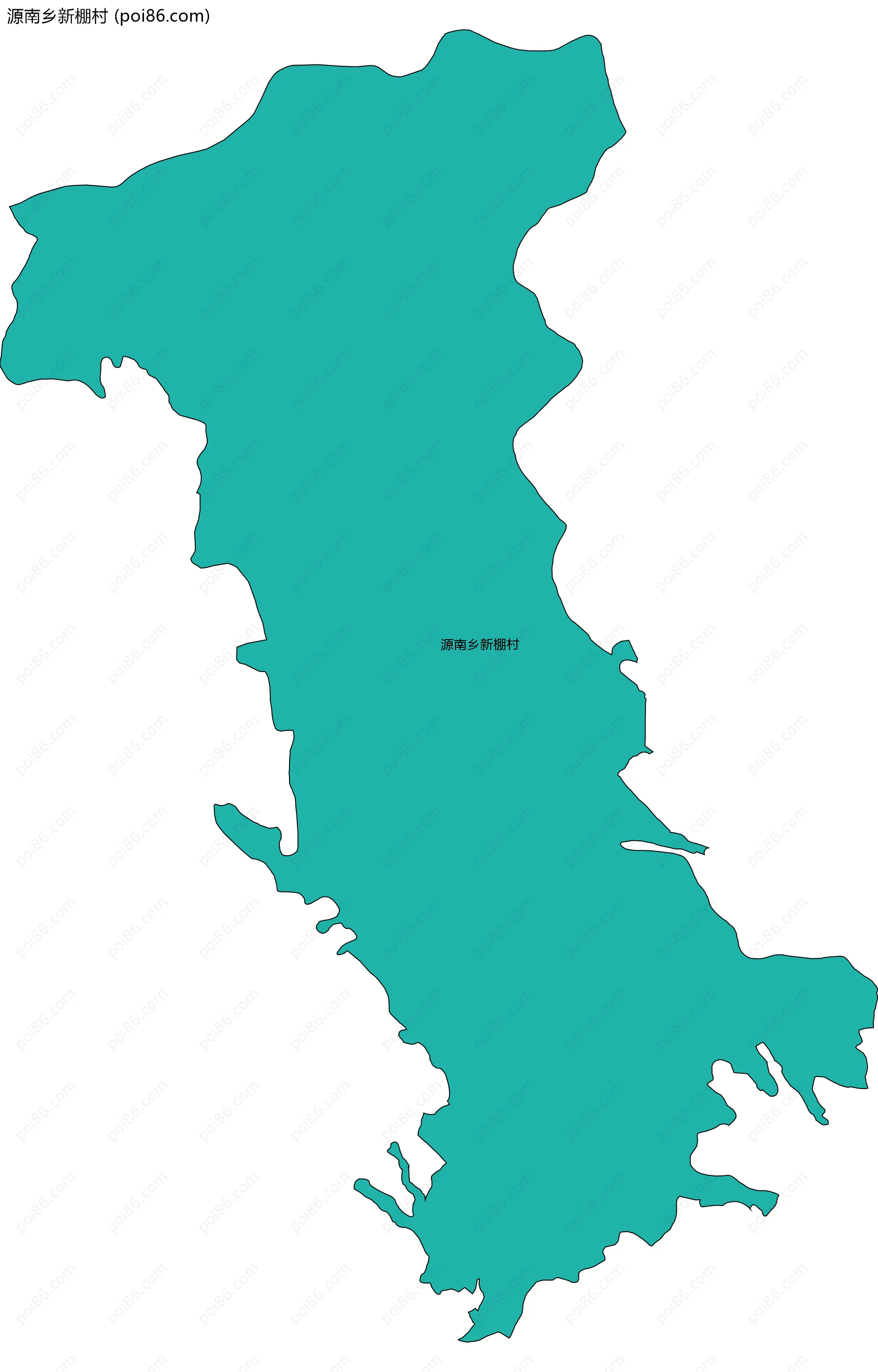 源南乡新棚村边界地图