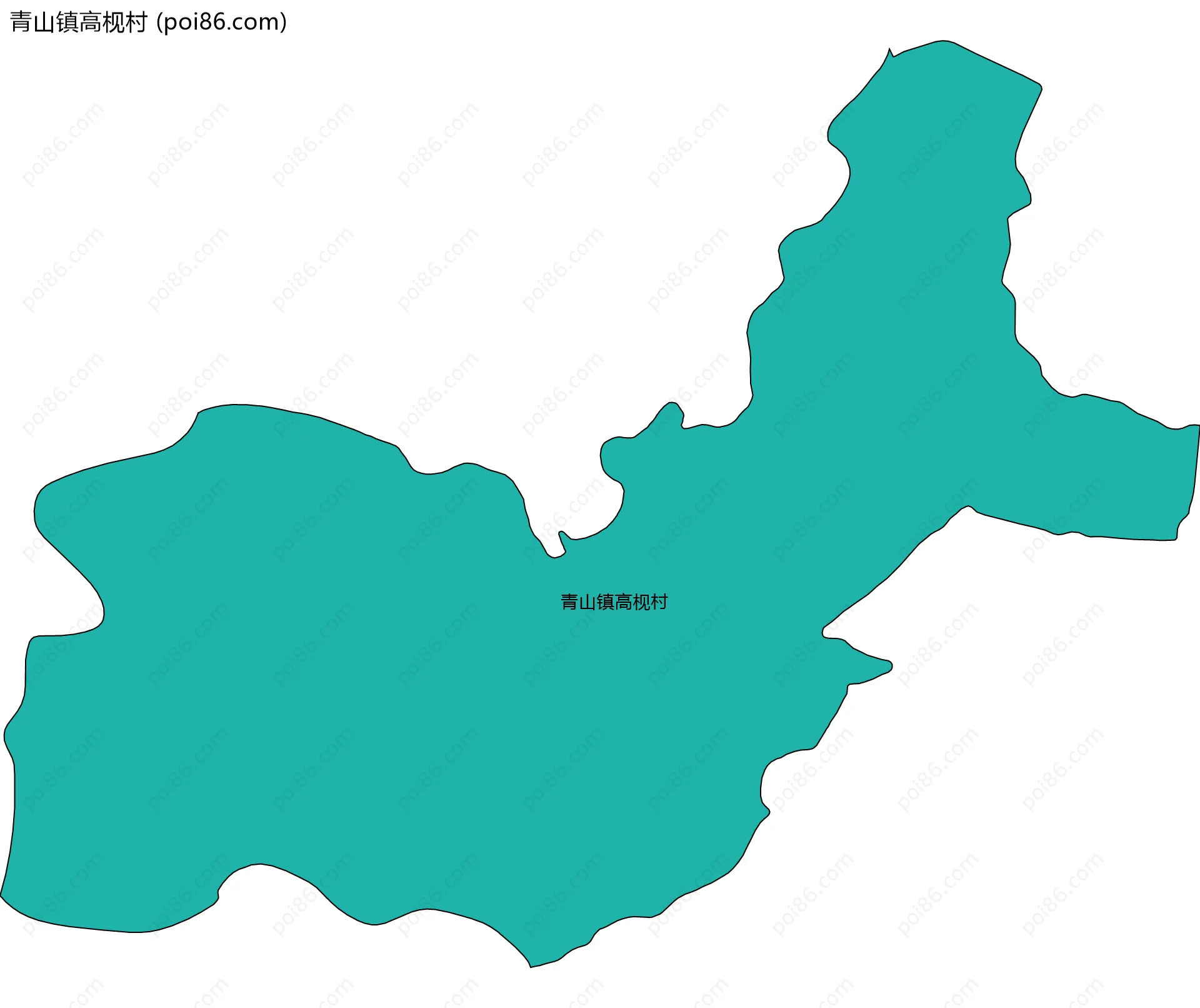 青山镇高枧村边界地图