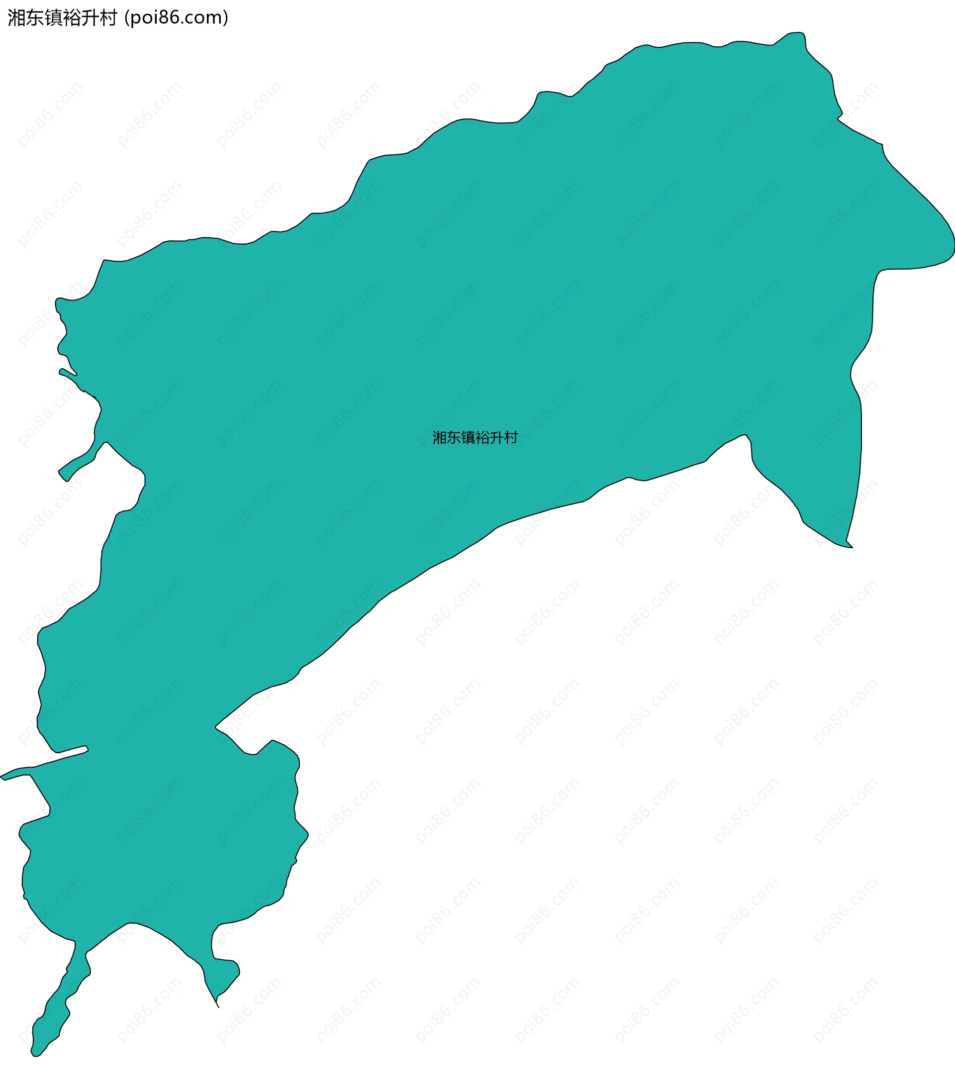 湘东镇裕升村边界地图