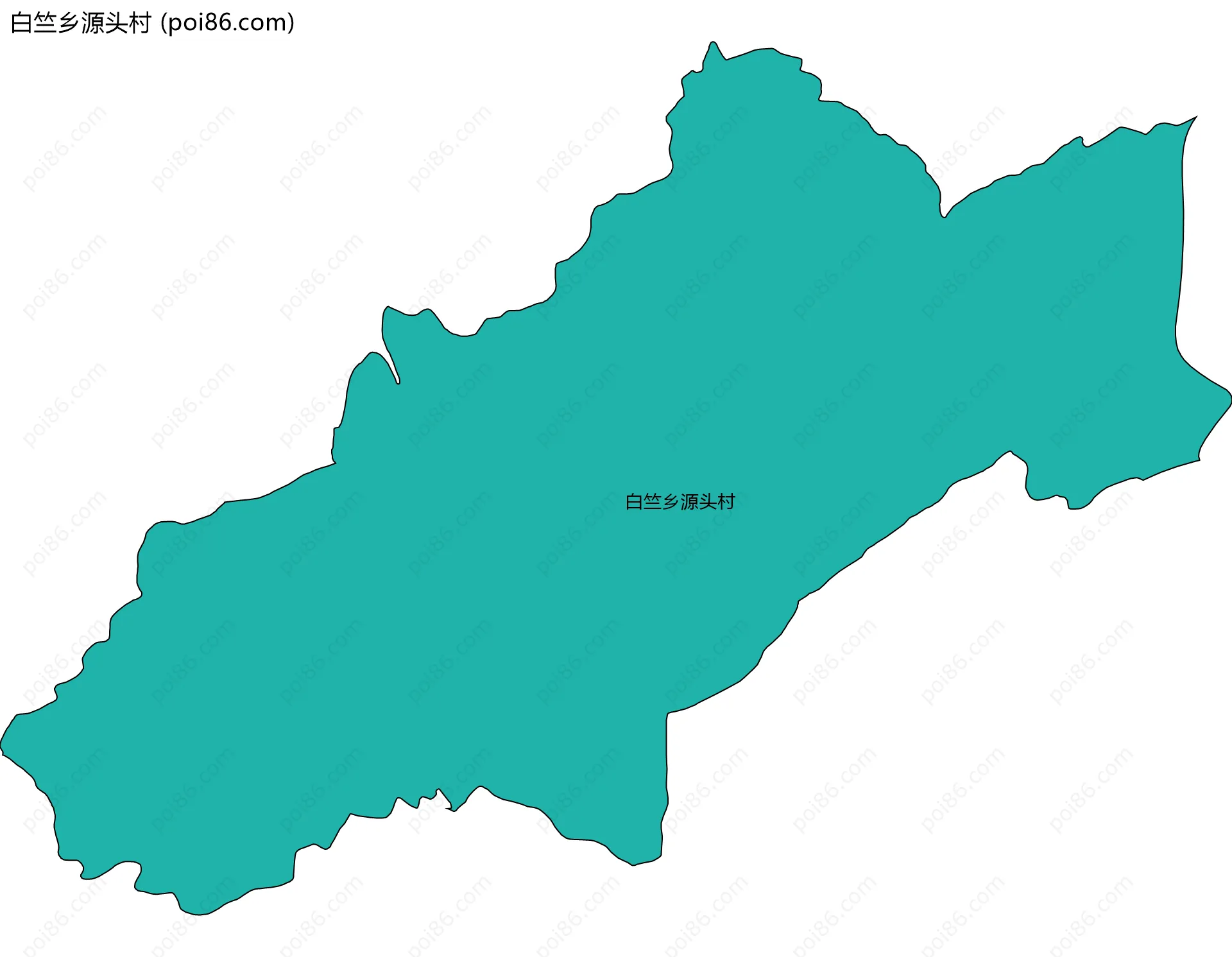 白竺乡源头村边界地图