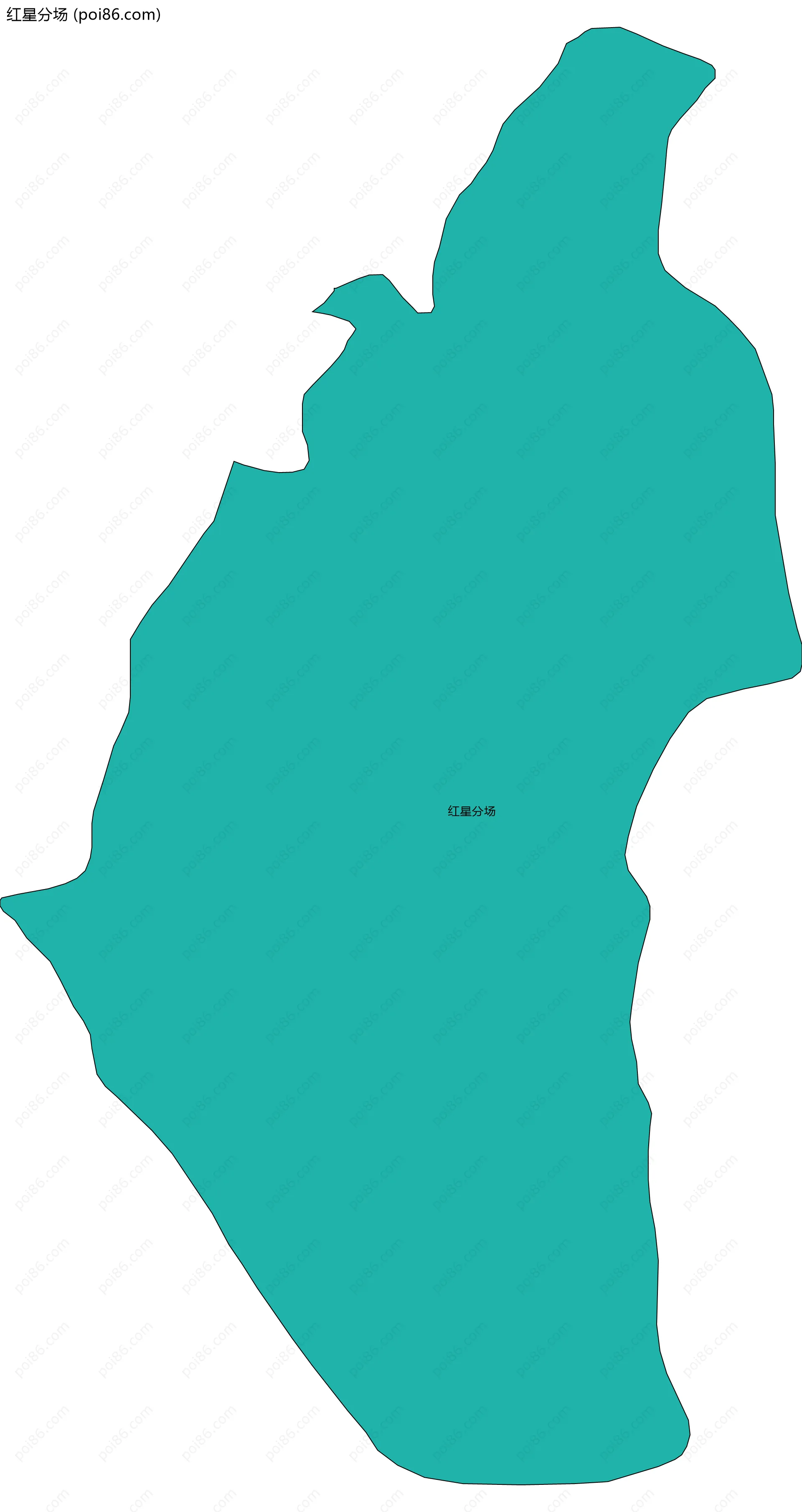 红星分场边界地图