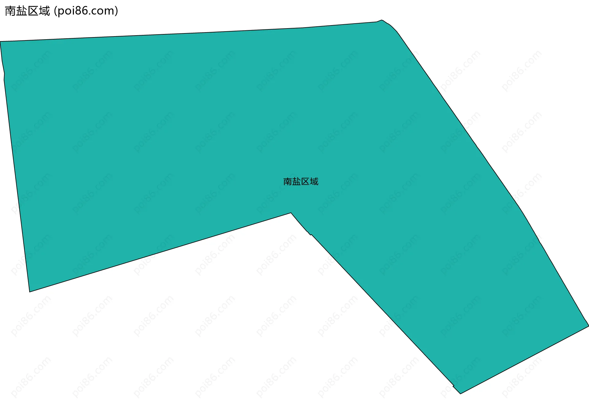南盐区域边界地图