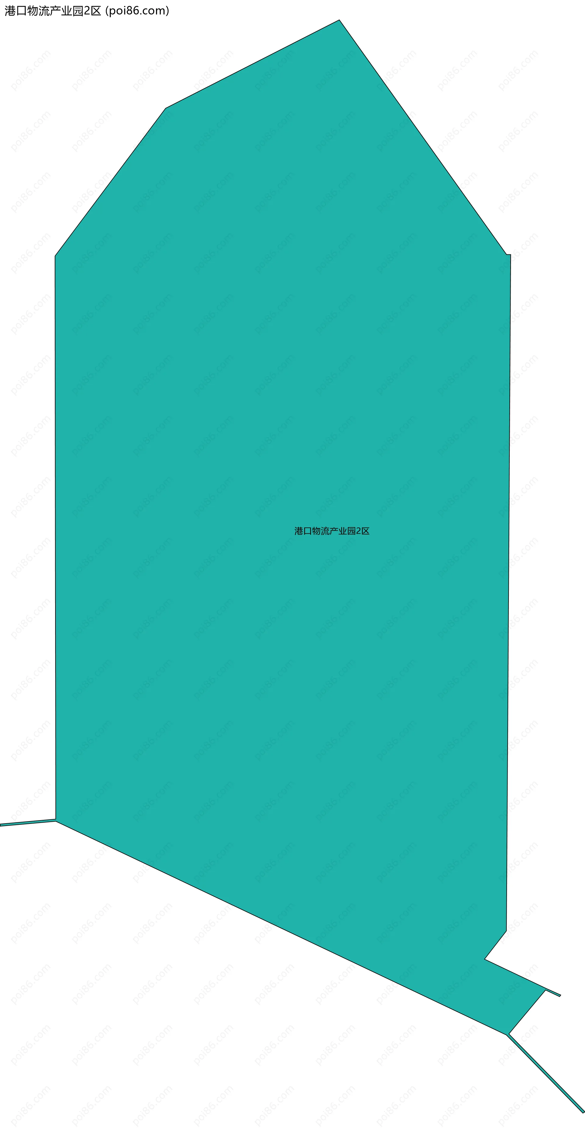港口物流产业园2区边界地图