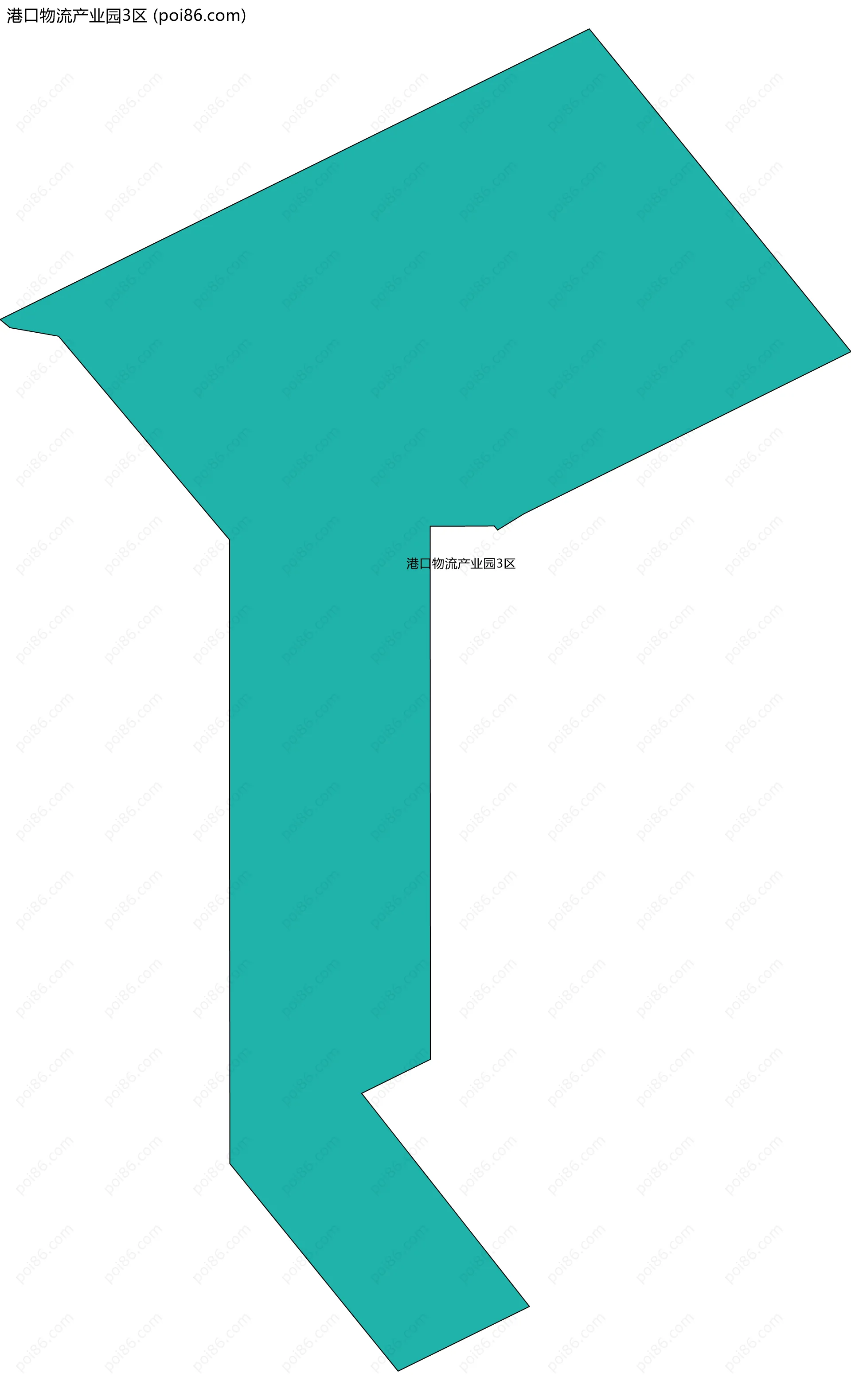 港口物流产业园3区边界地图