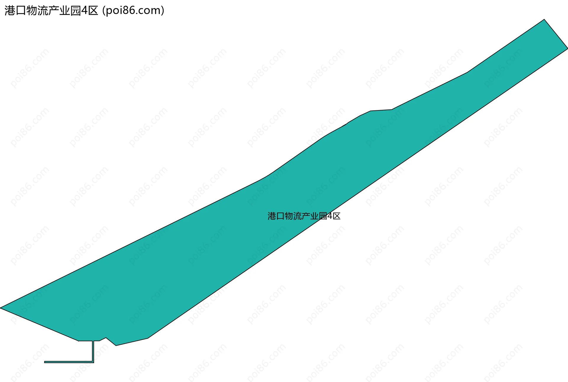 港口物流产业园4区边界地图