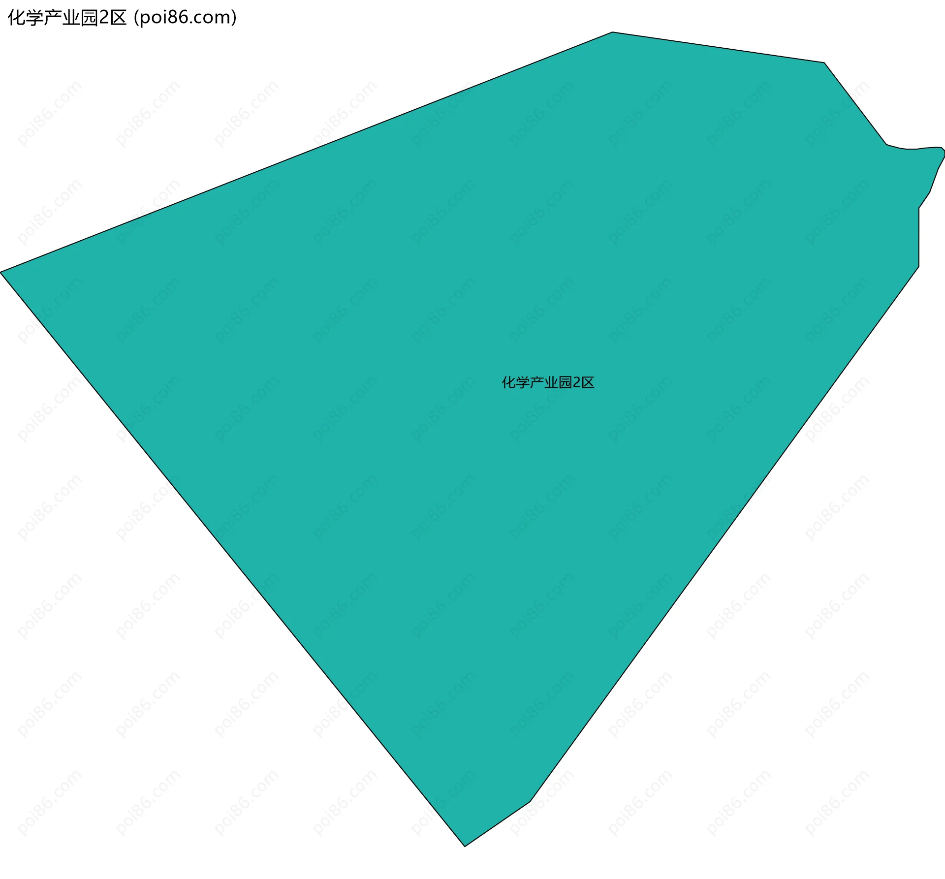 化学产业园2区边界地图