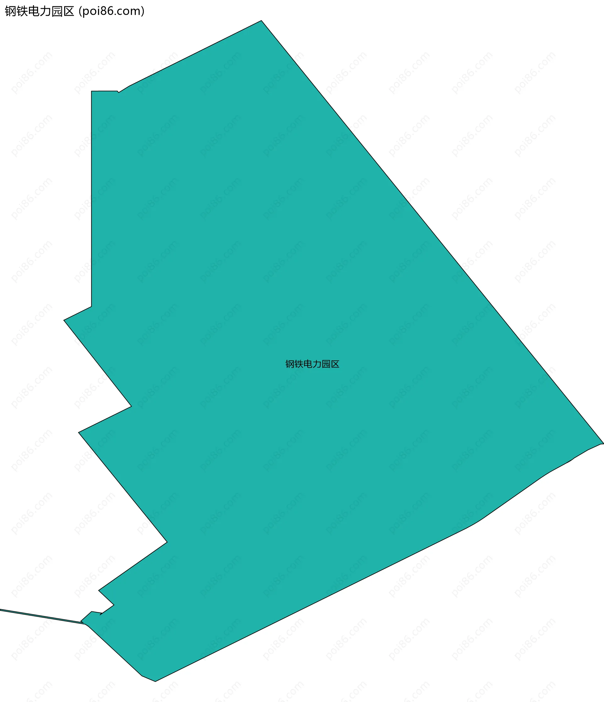 钢铁电力园区边界地图