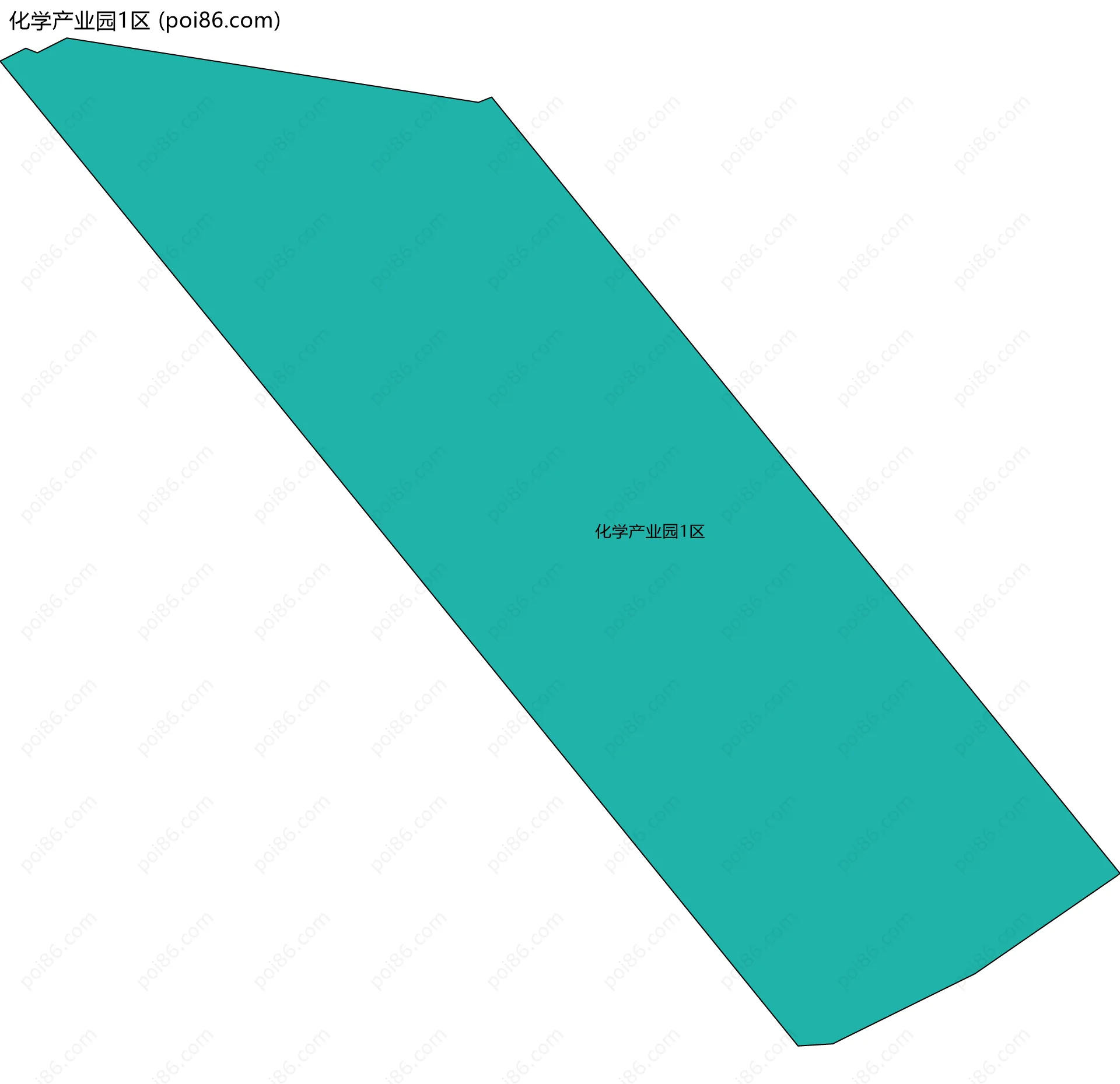 化学产业园1区边界地图