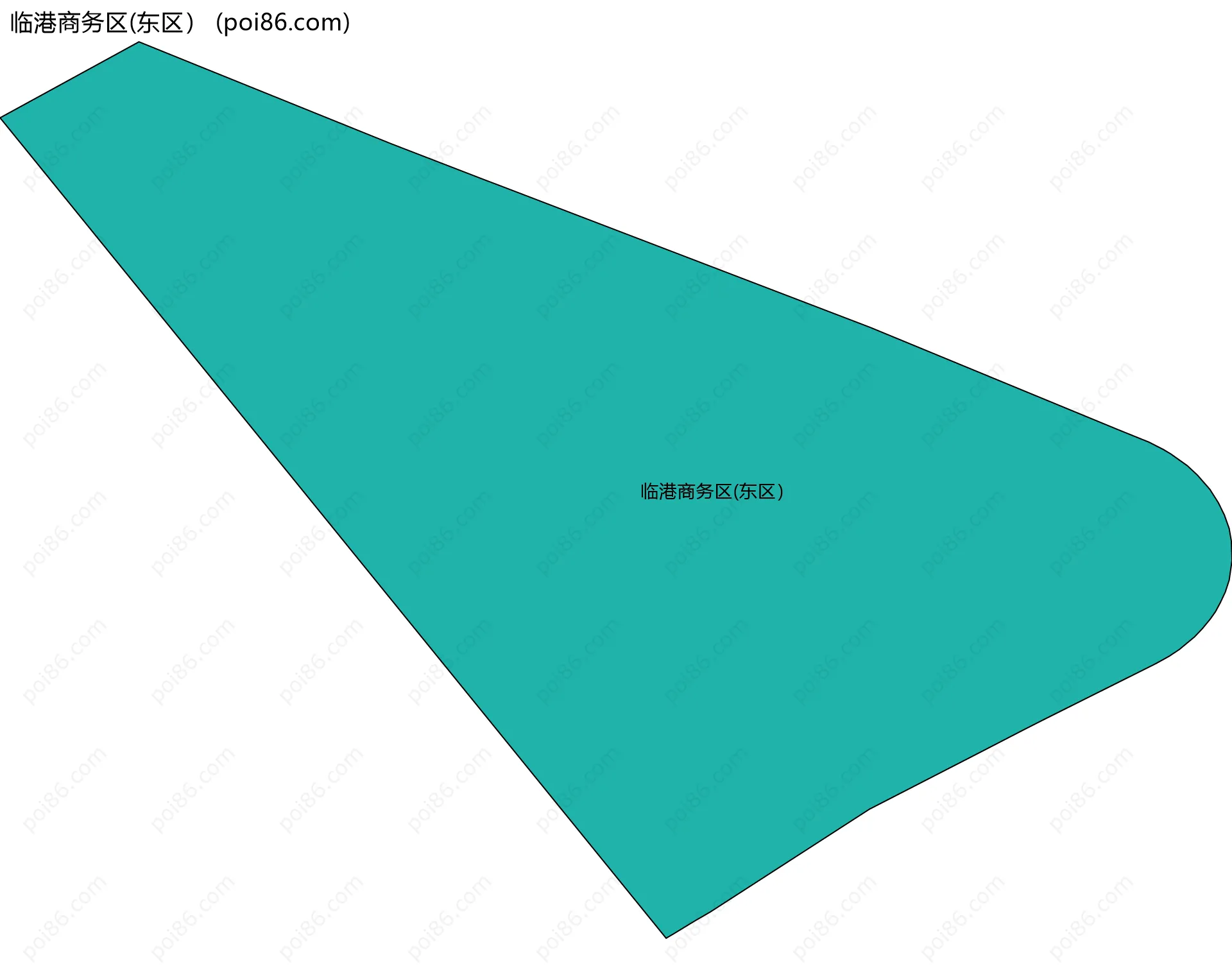 临港商务区(东区）边界地图