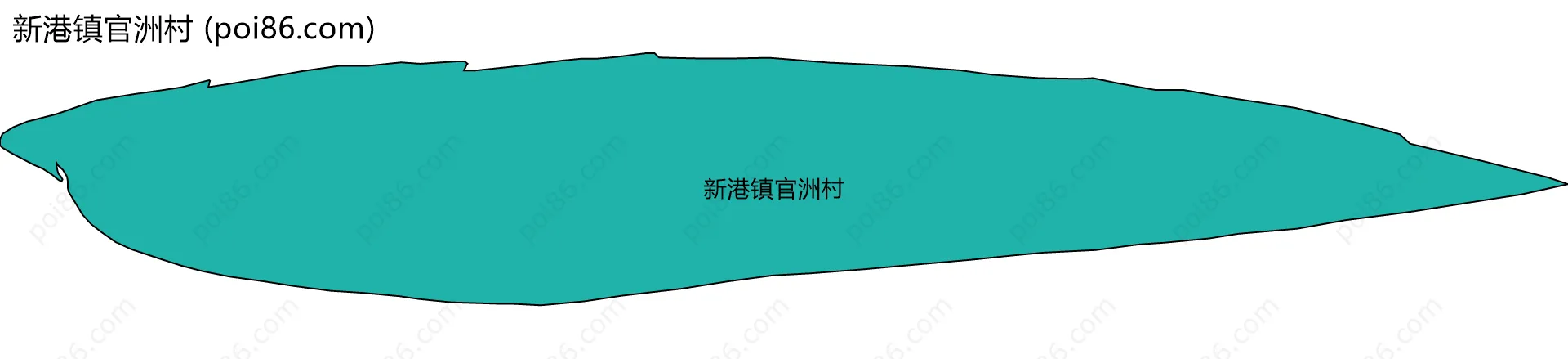 新港镇官洲村边界地图