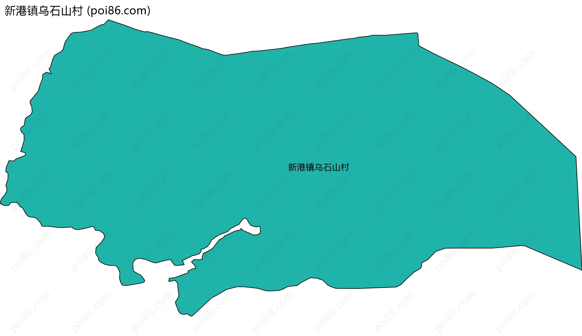 新港镇乌石山村边界地图