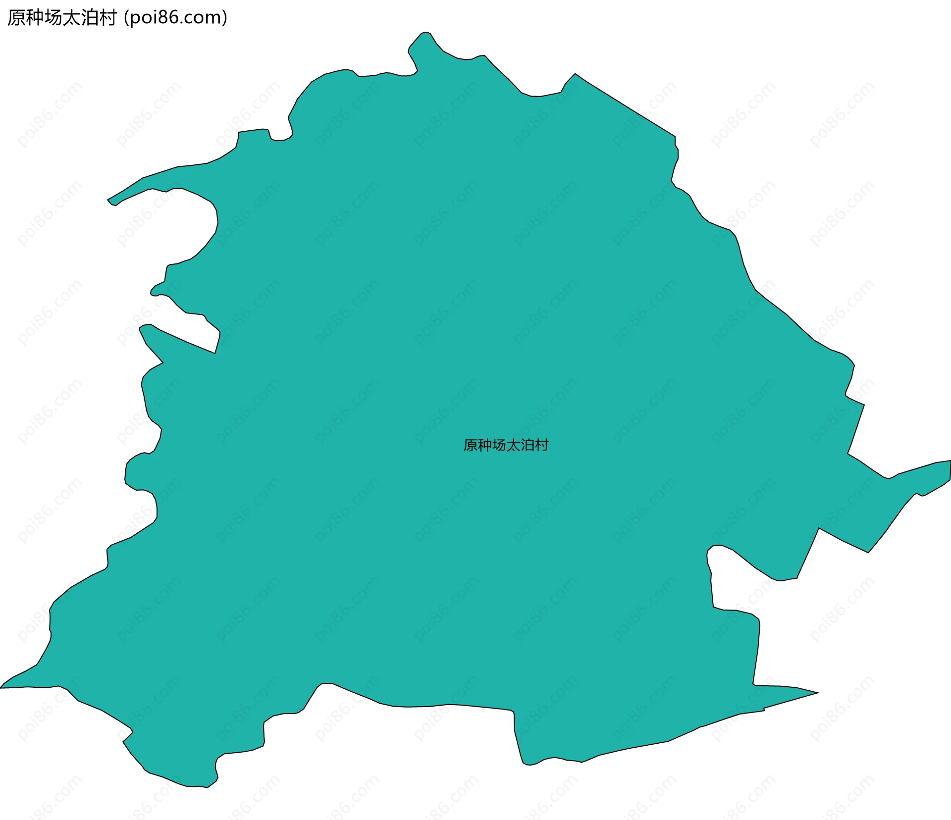 原种场太泊村边界地图
