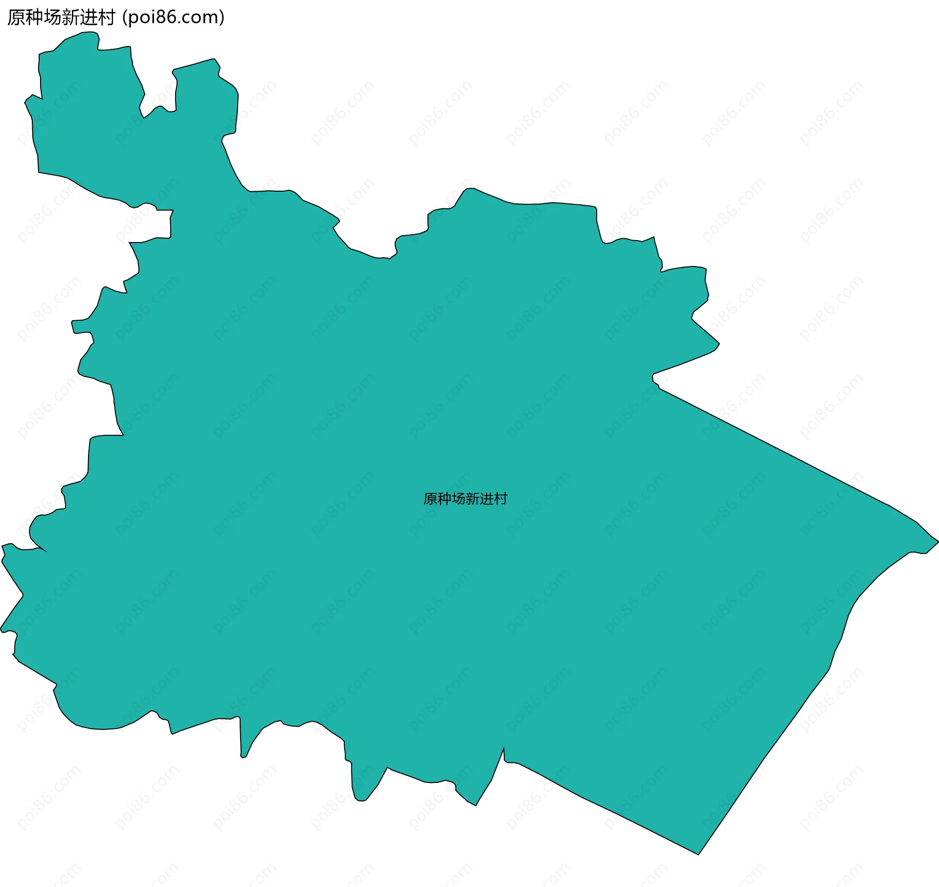 原种场新进村边界地图