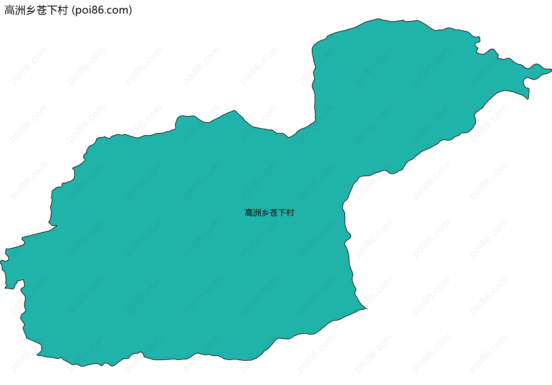 高洲乡苍下村边界地图