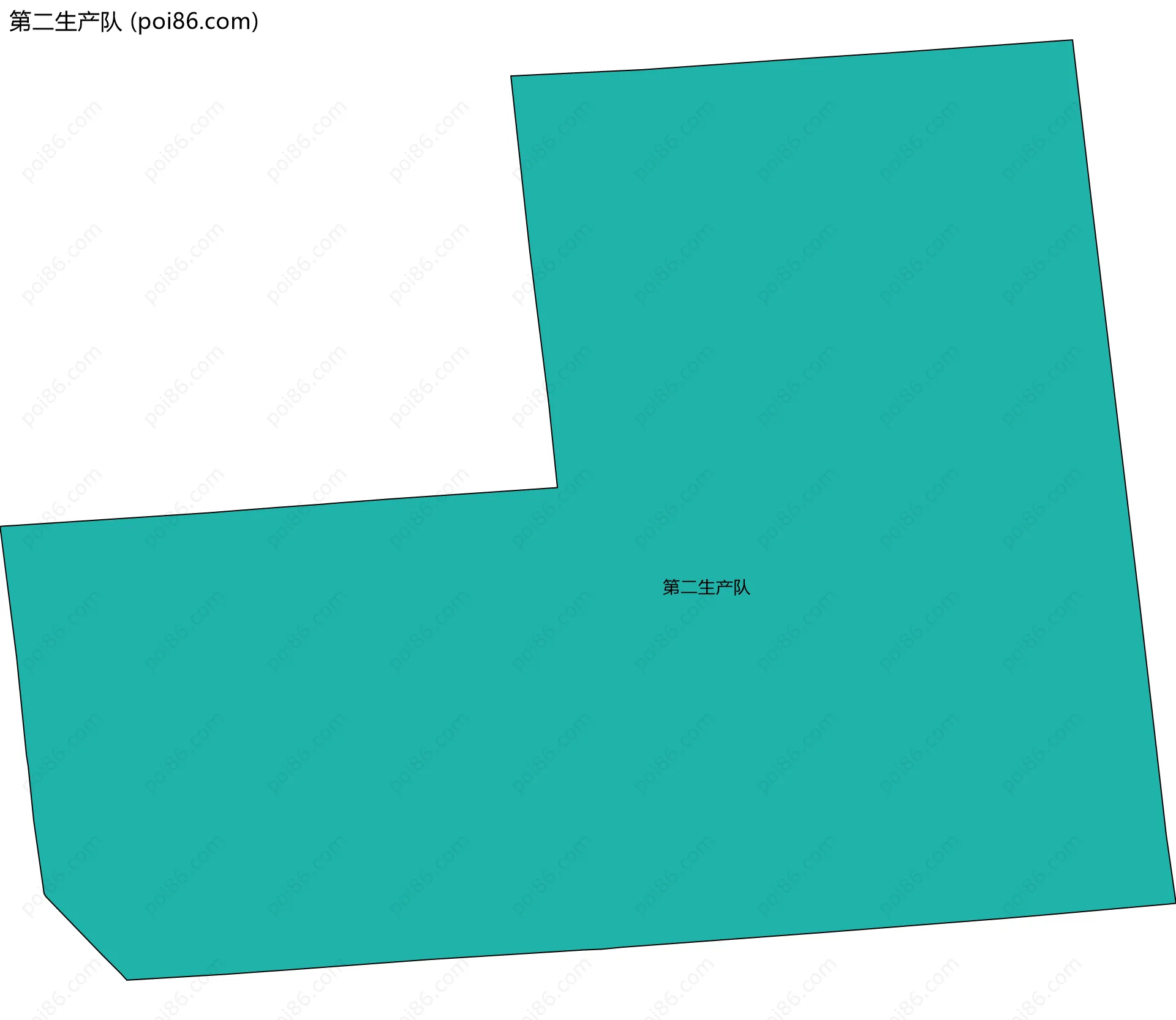 第二生产队边界地图