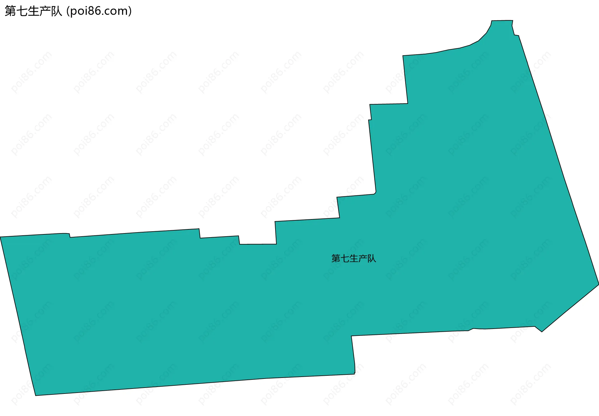 第七生产队边界地图
