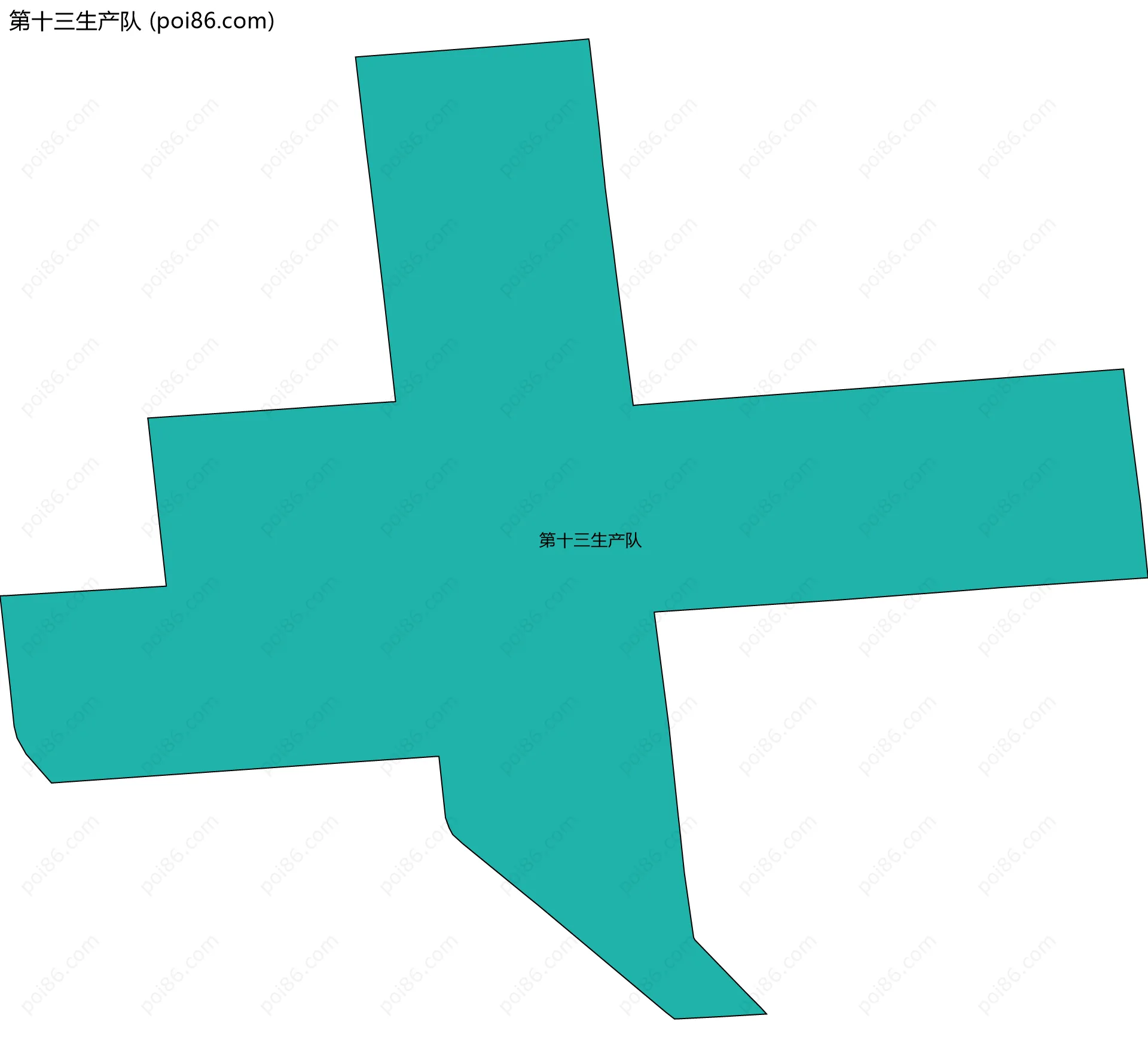 第十三生产队边界地图