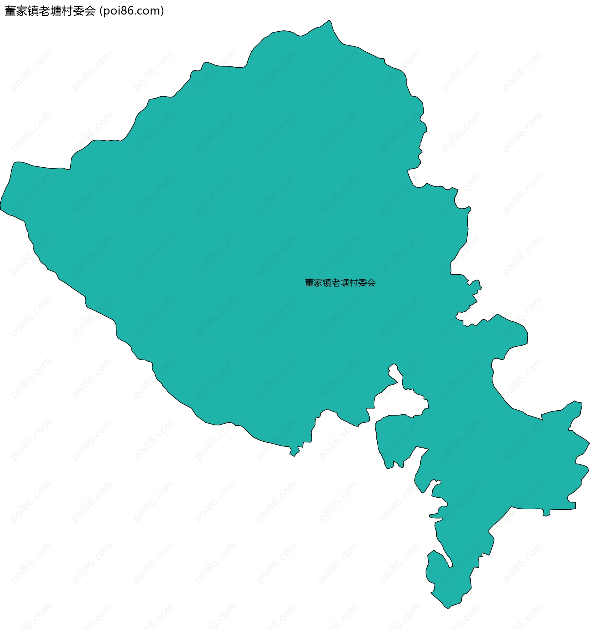 董家镇老塘村委会边界地图