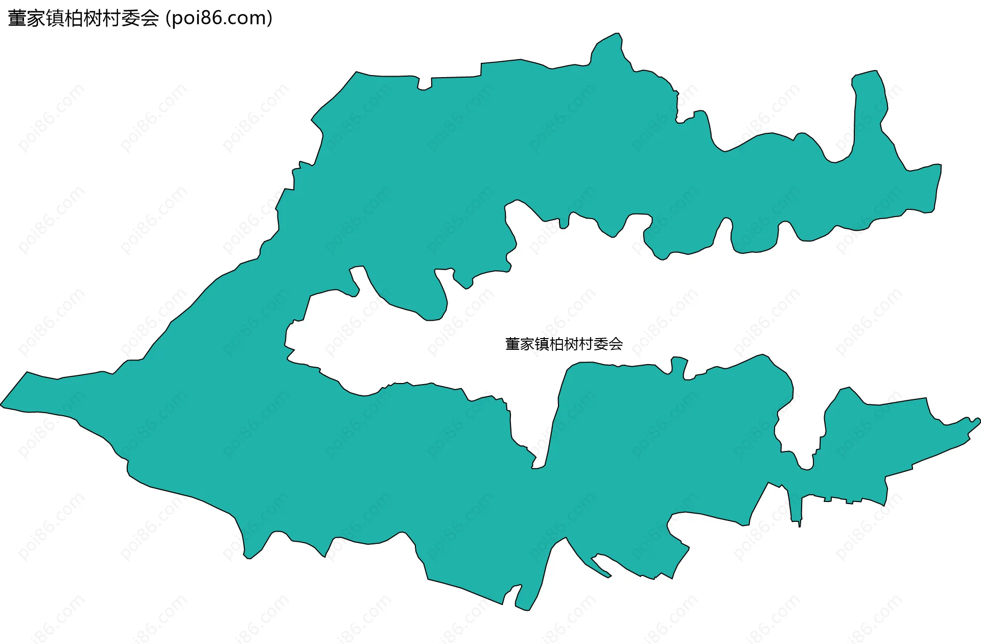 董家镇柏树村委会边界地图