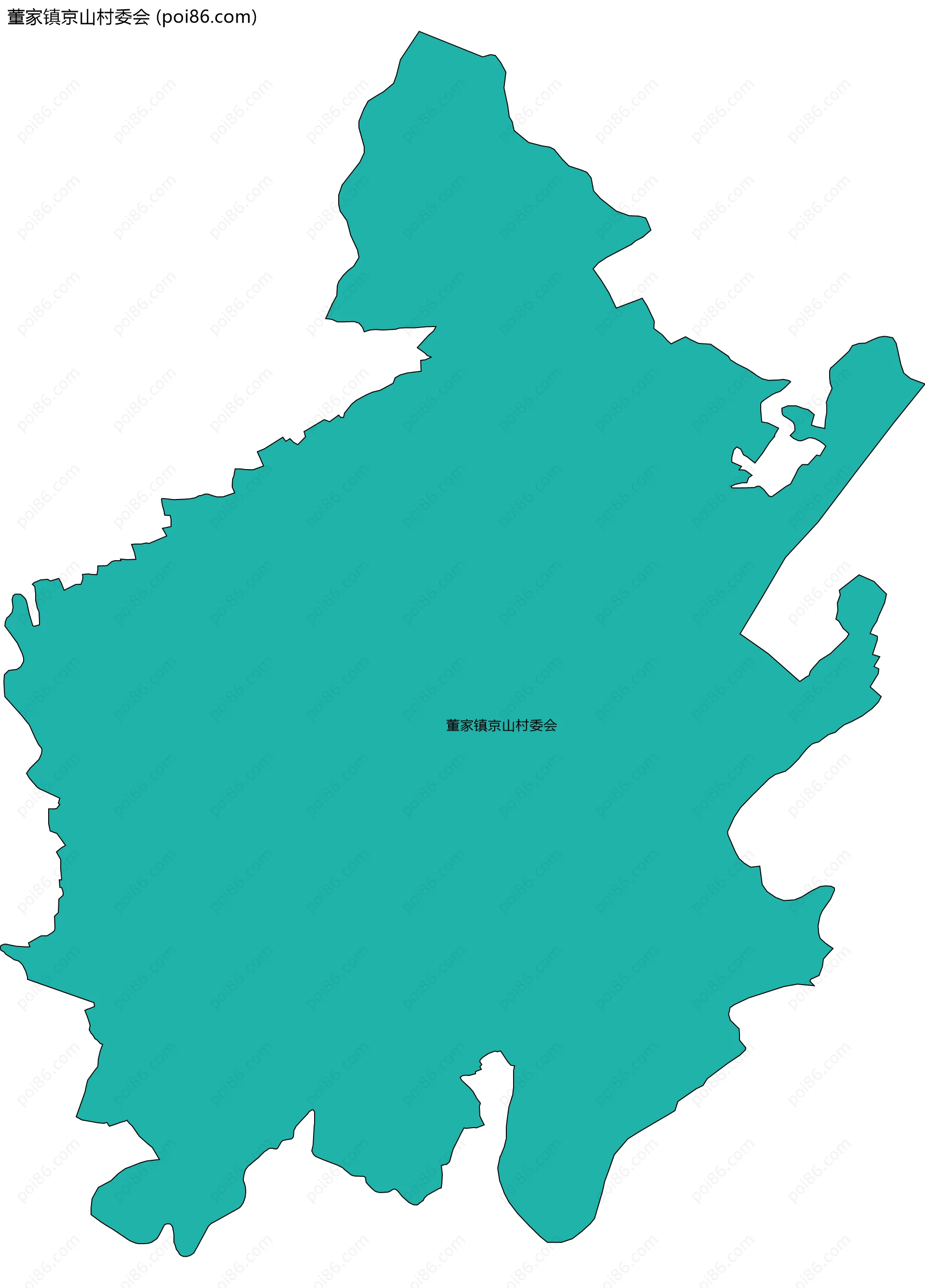 董家镇京山村委会边界地图