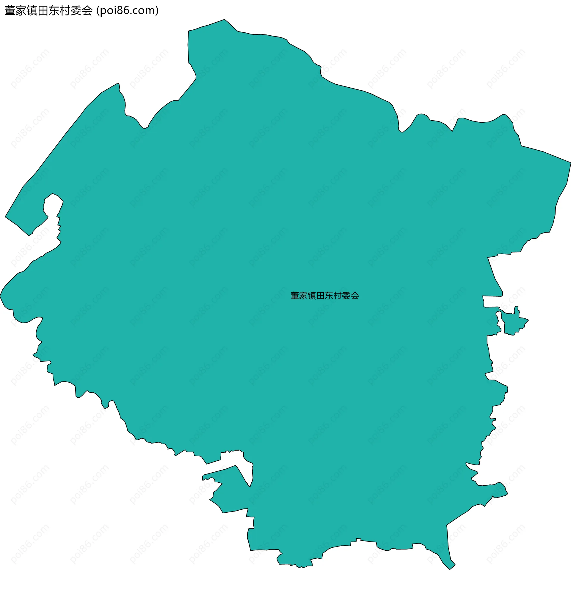 董家镇田东村委会边界地图