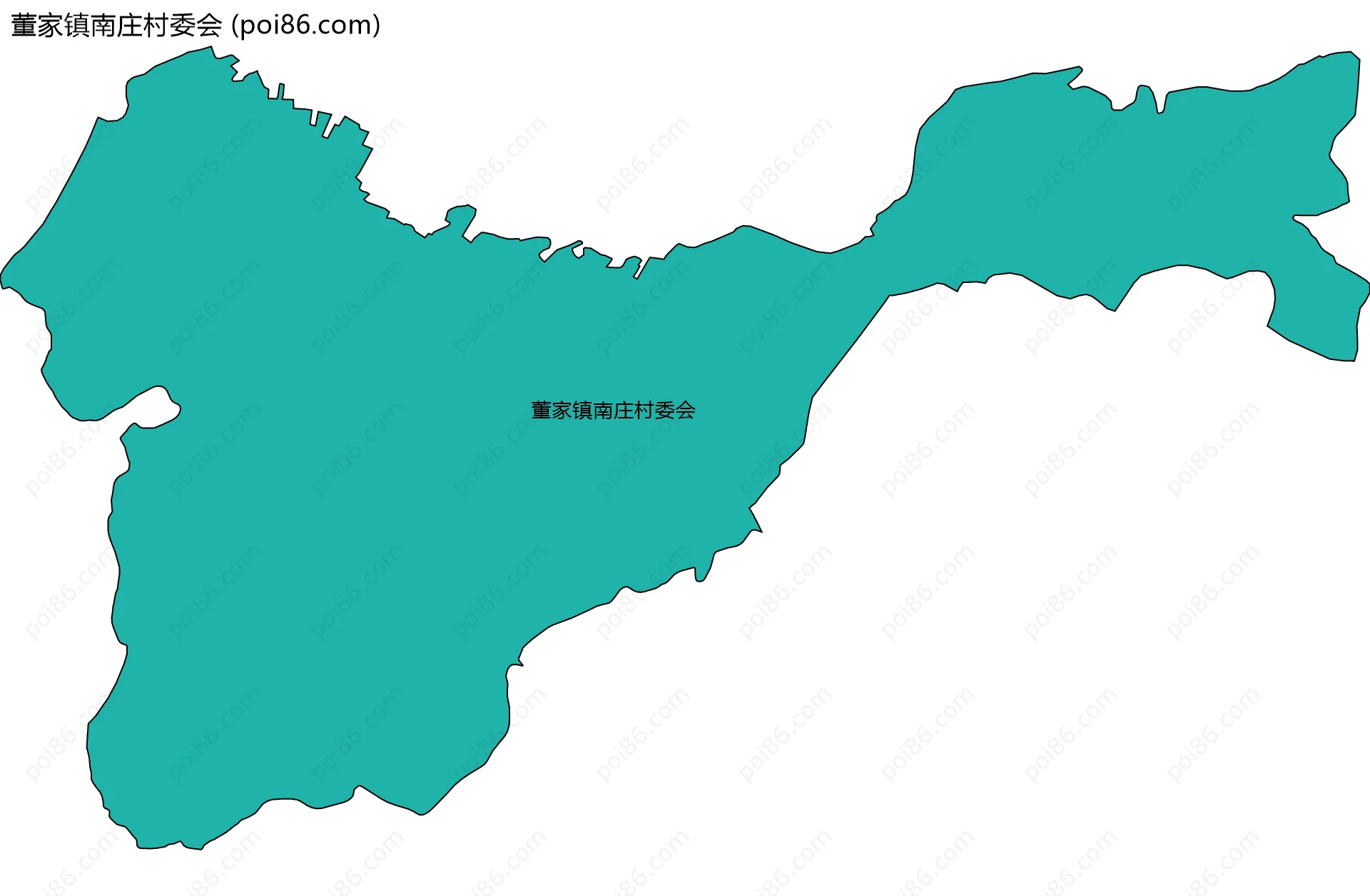 董家镇南庄村委会边界地图